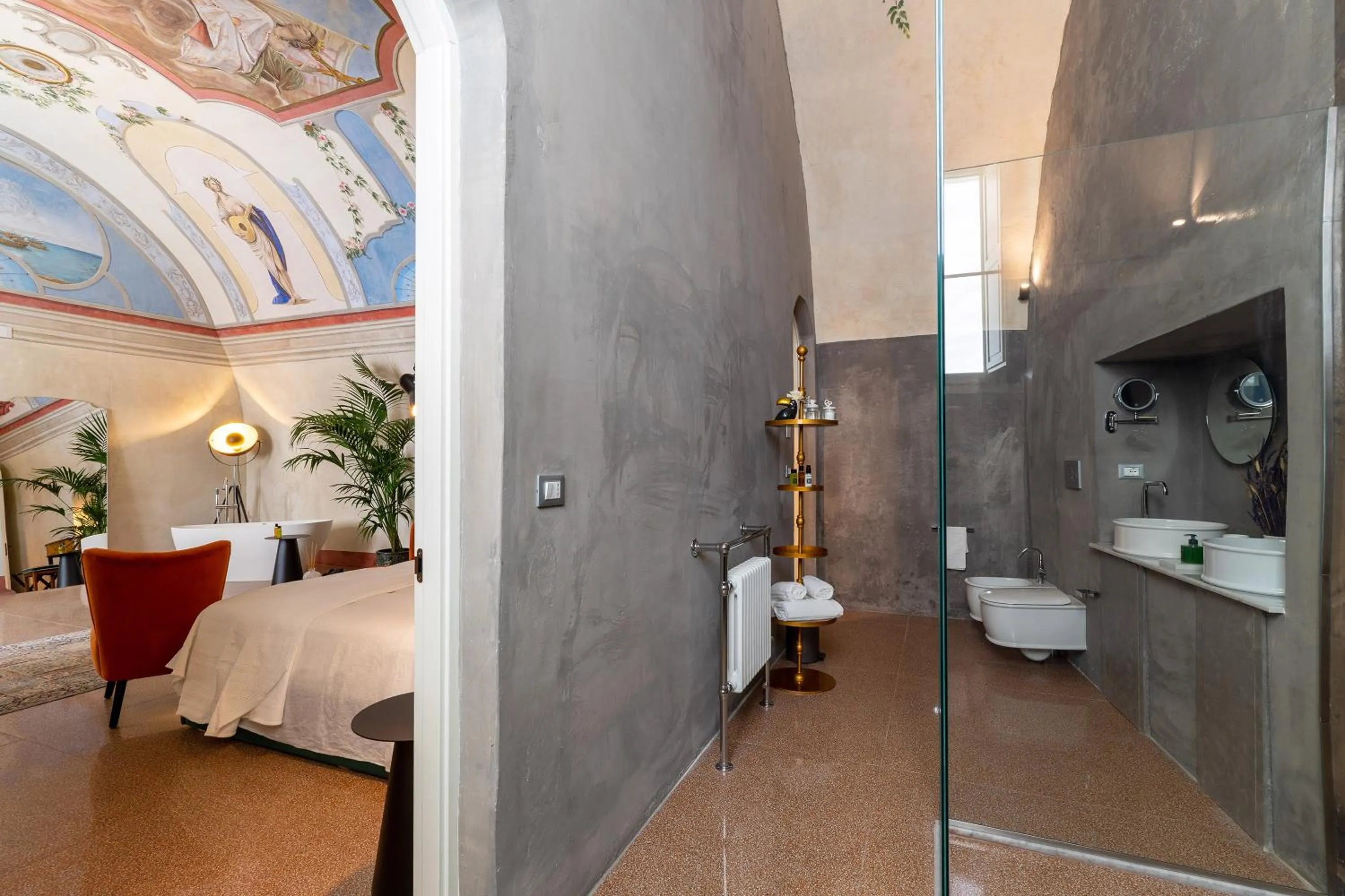 Bed in Relais La Casa del Poeta