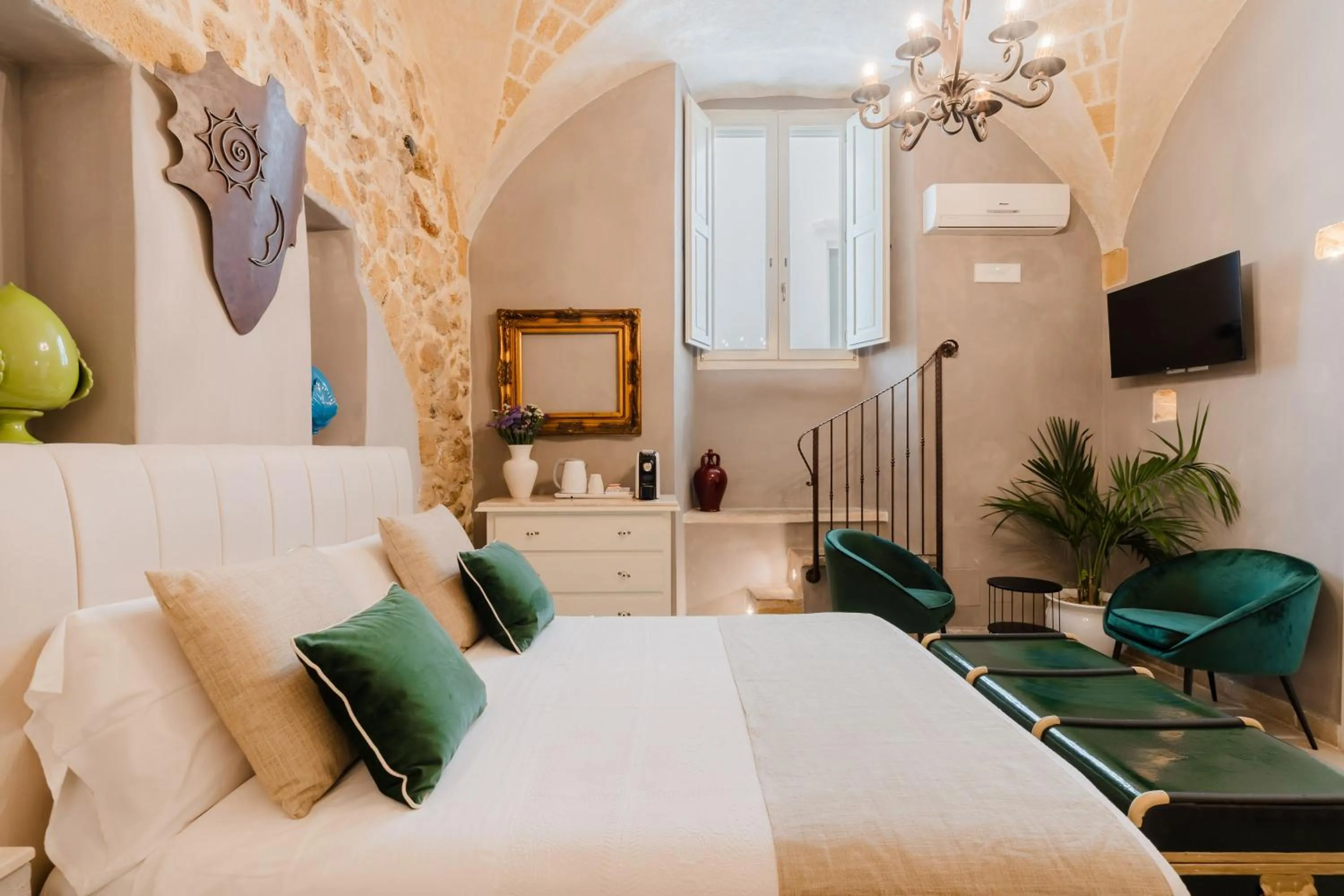 Bed in Relais La Casa del Poeta