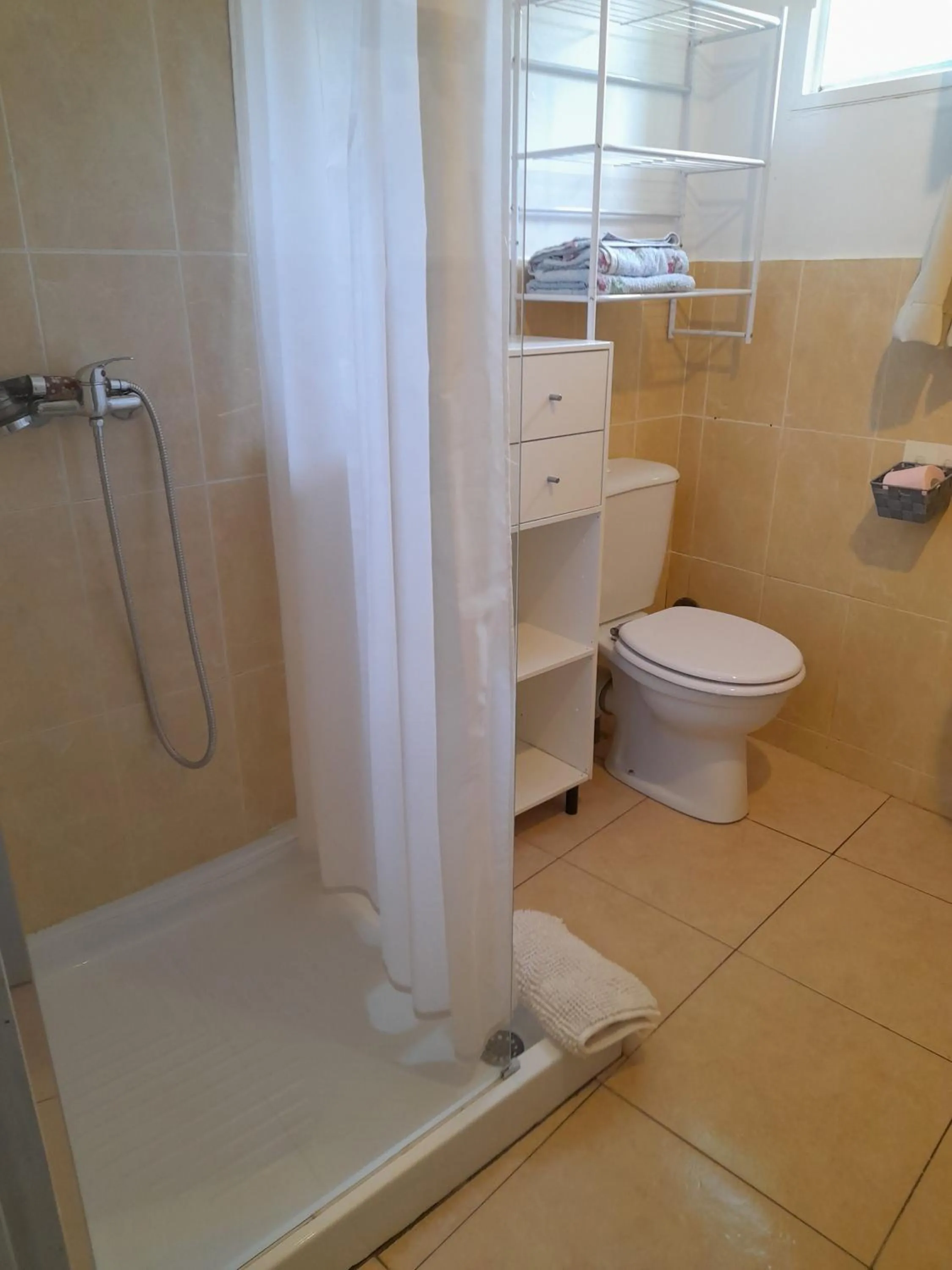 Shower in Chambres d'Hôtes Chez Cécile à Lagnes
