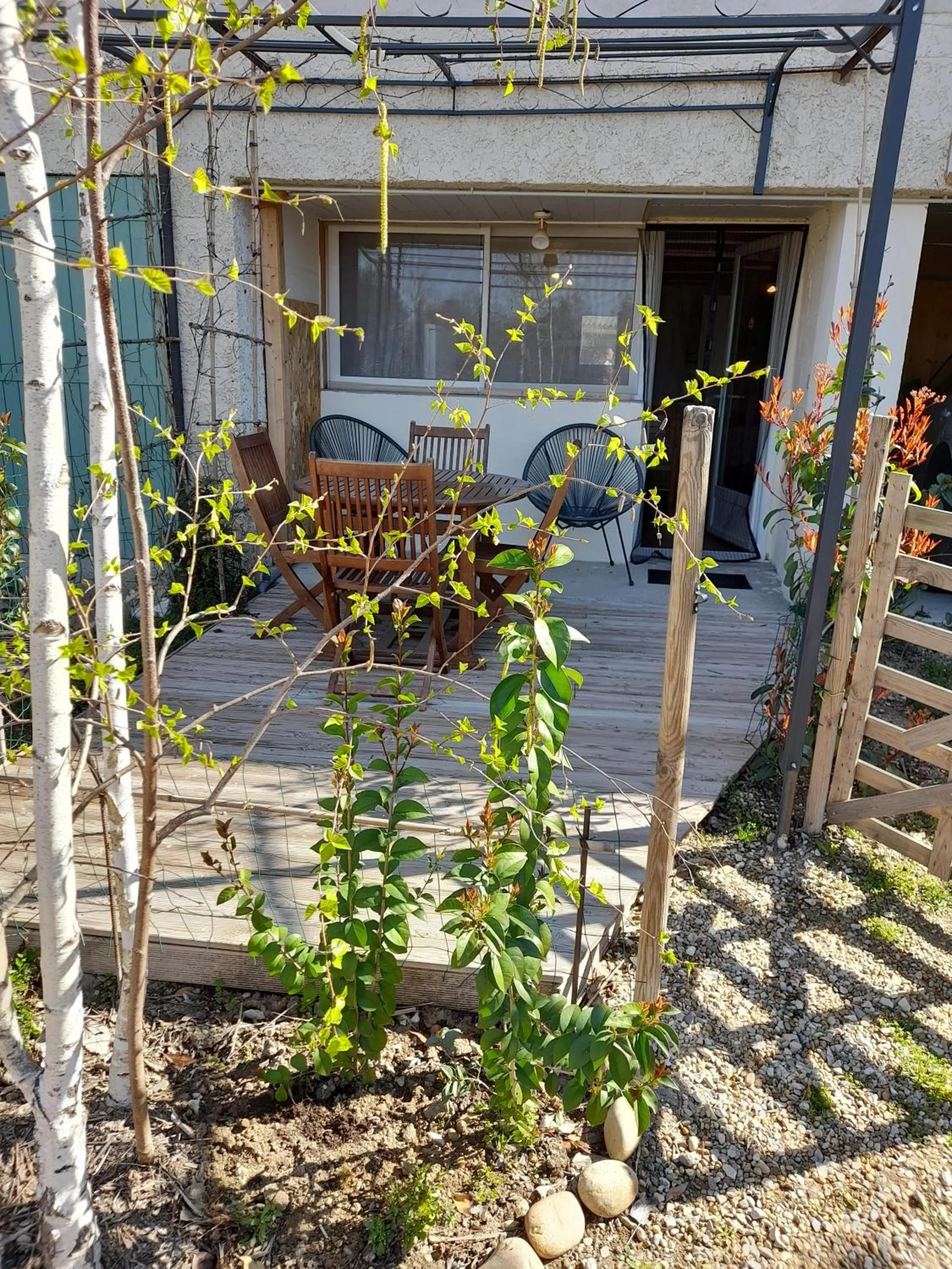 Patio in Chambres d'Hôtes Chez Cécile à Lagnes