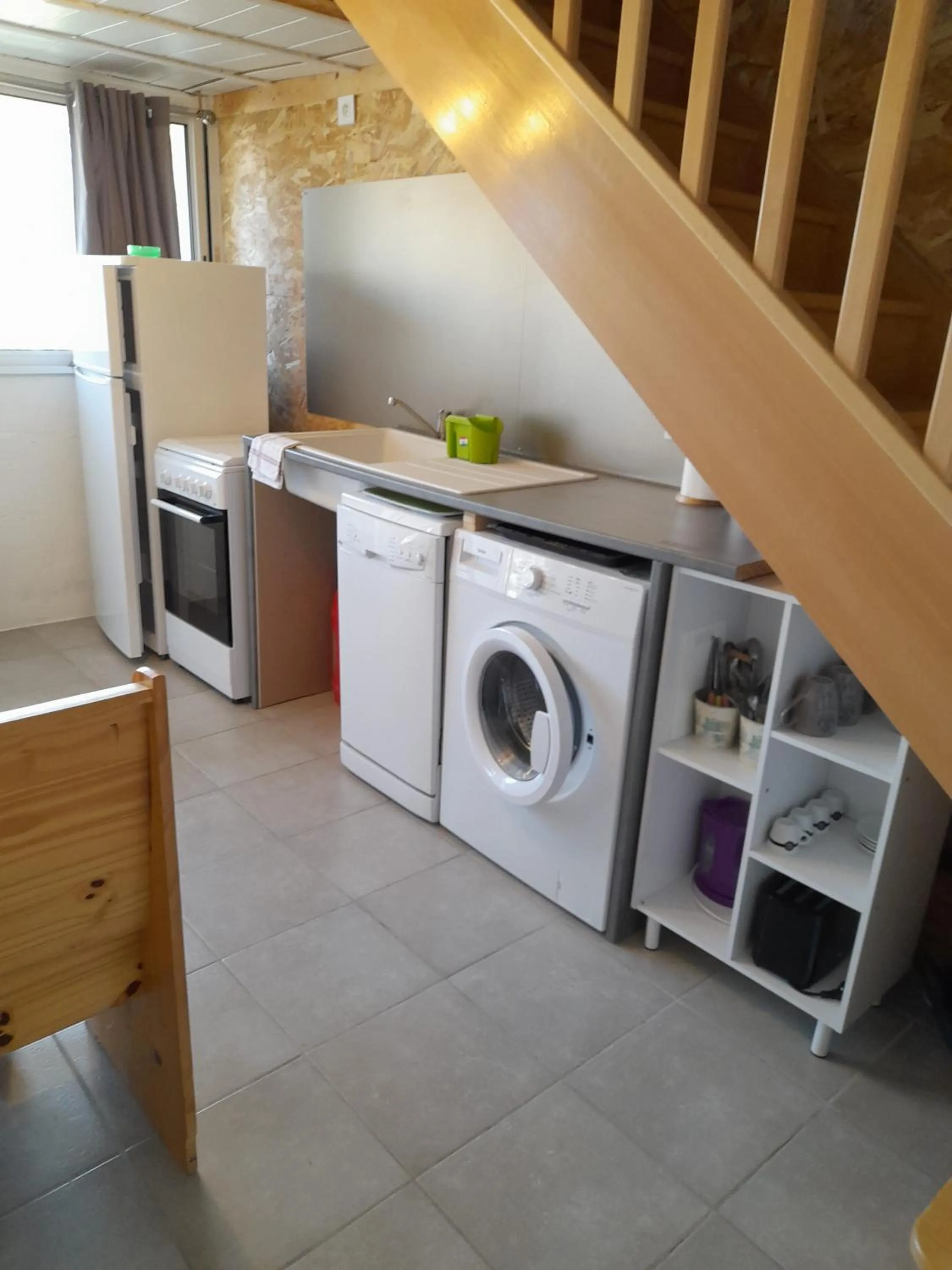 Kitchen or kitchenette in Chambres d'Hôtes Chez Cécile à Lagnes