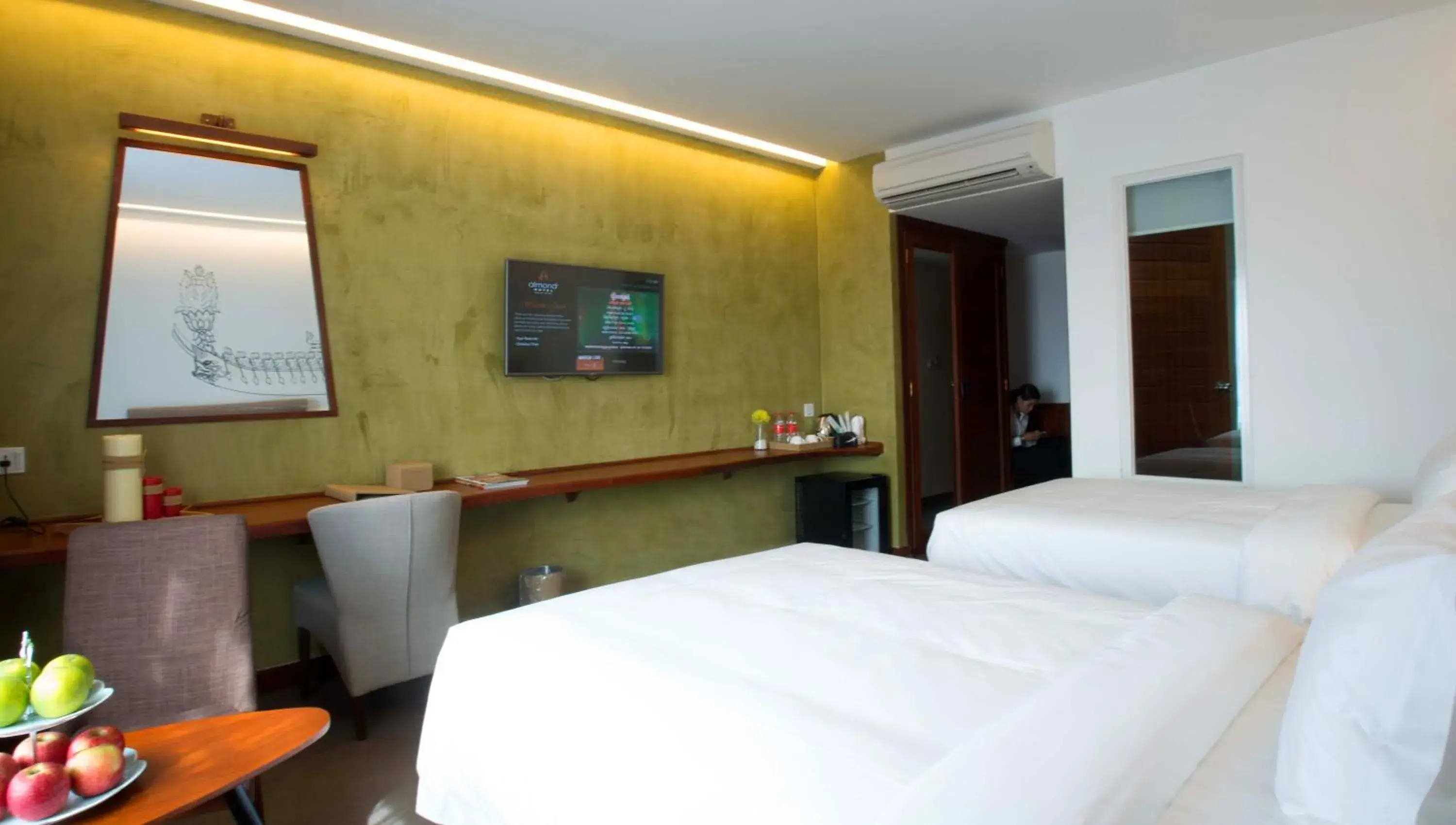 Deluxe Twin - City View in Almond Hotel Bassac River Deluxe Twin - City View in Almond Hotel Bassac River