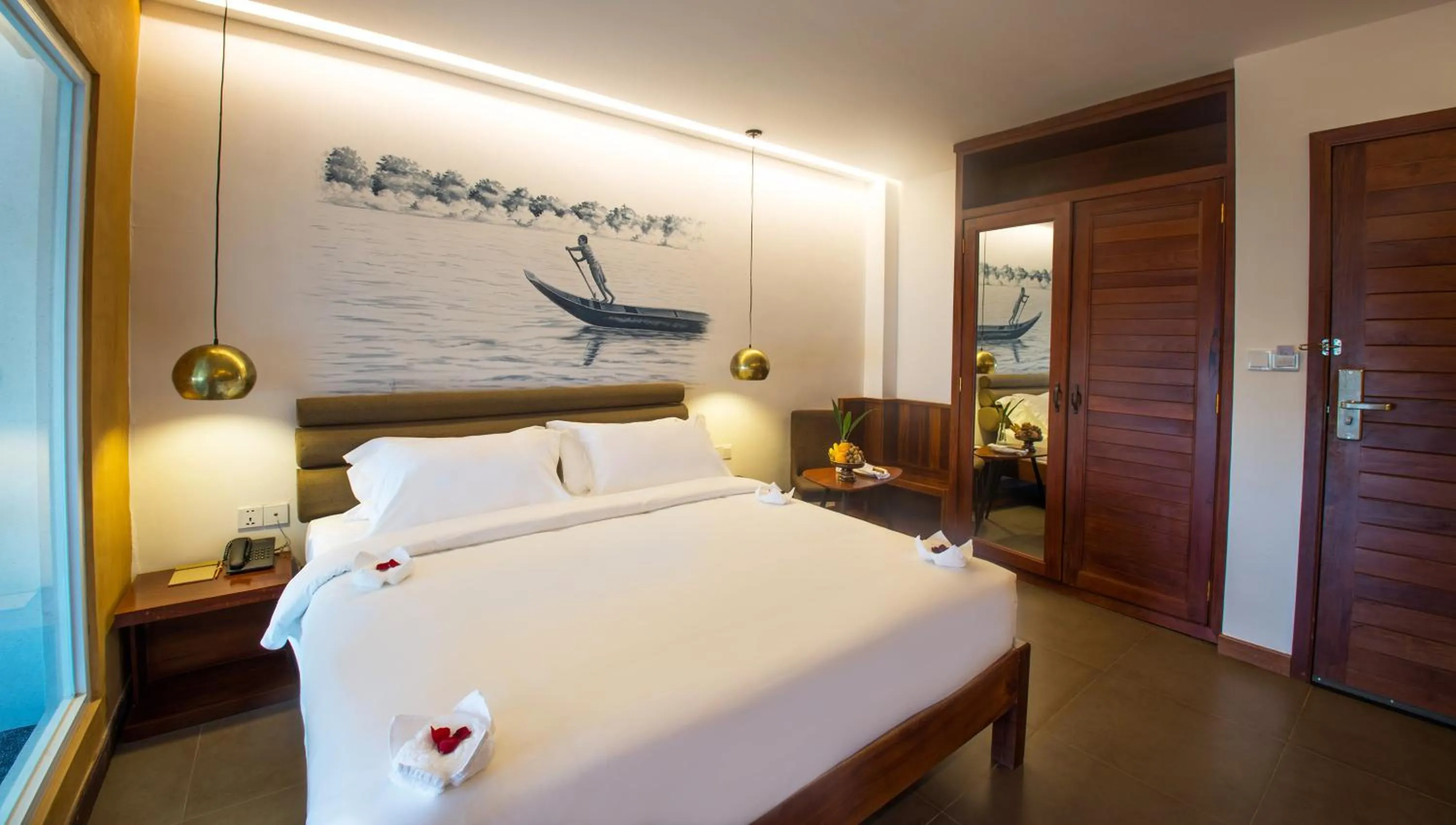 Decorative detail, Bed in Almond Hotel Bassac River