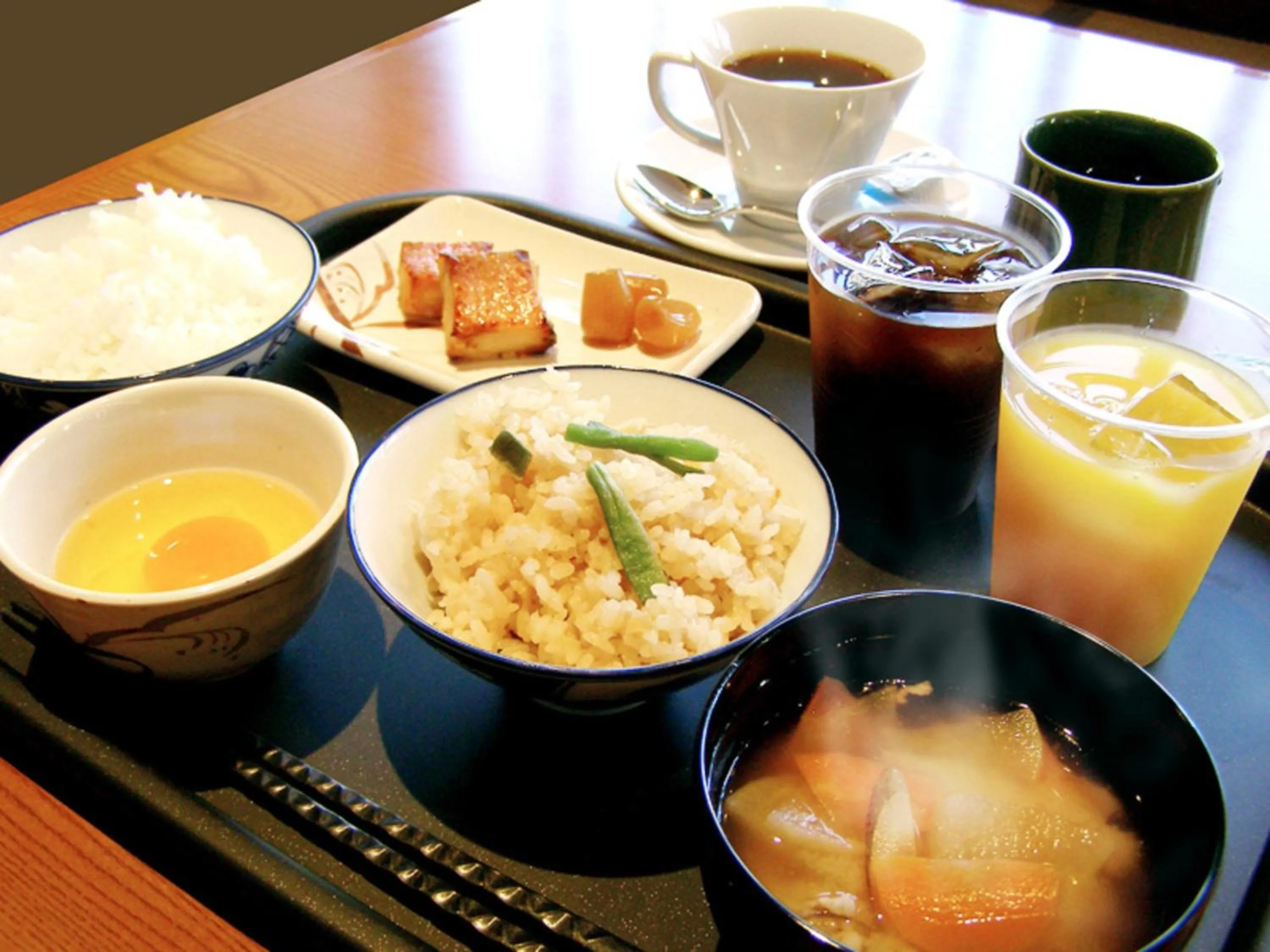 Buffet breakfast in Hotel Muroran Hills