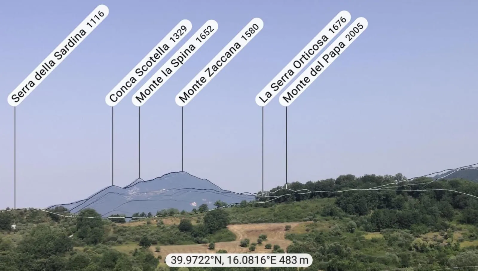 View (from property/room) in B&B Le Ginestre