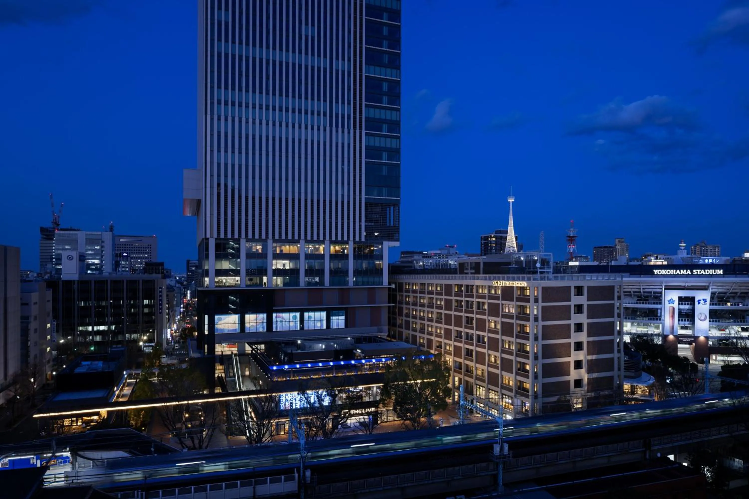 Property building in OMO7 Yokohama by Hoshino Resorts