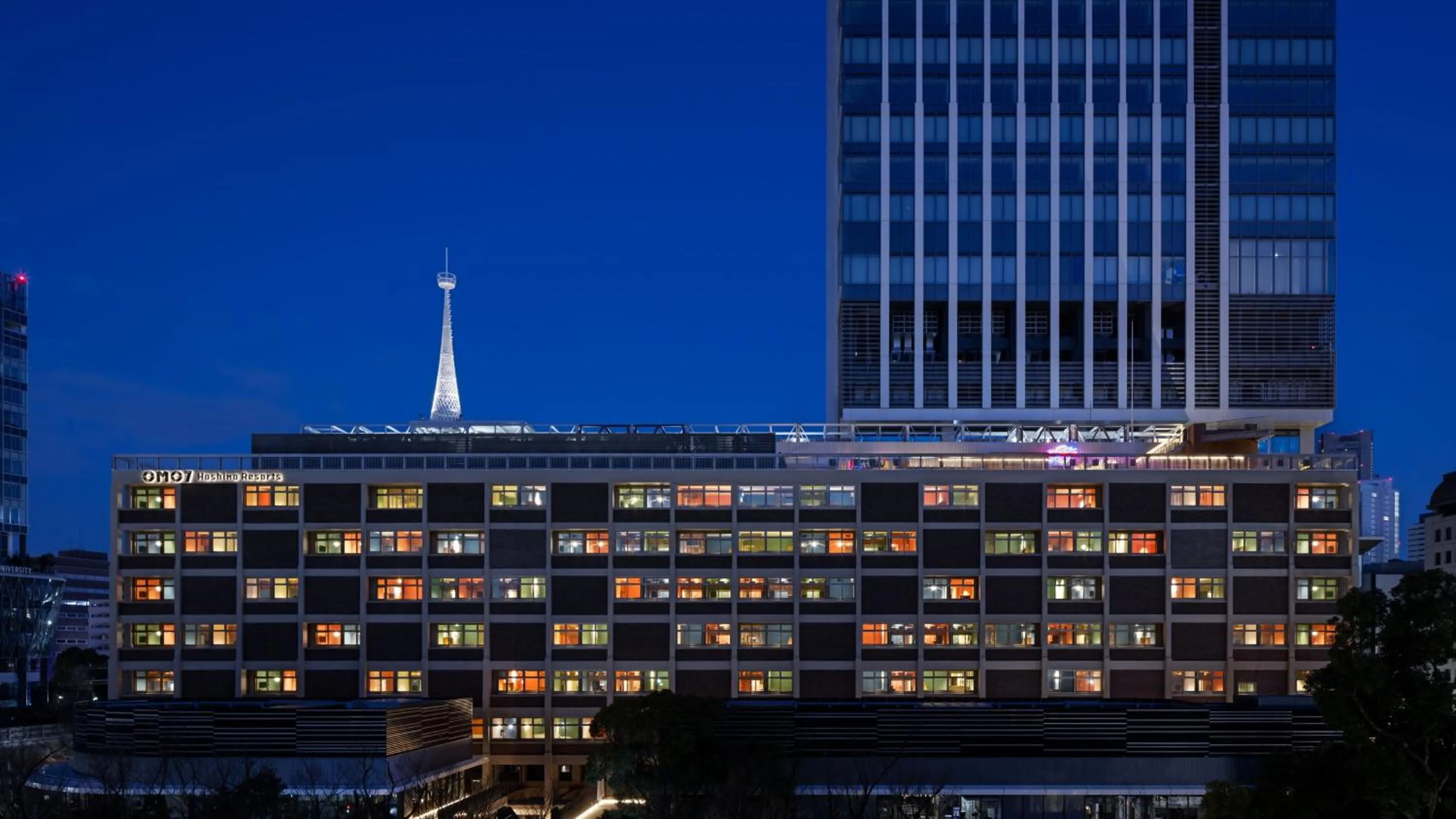 Property building in OMO7 Yokohama by Hoshino Resorts