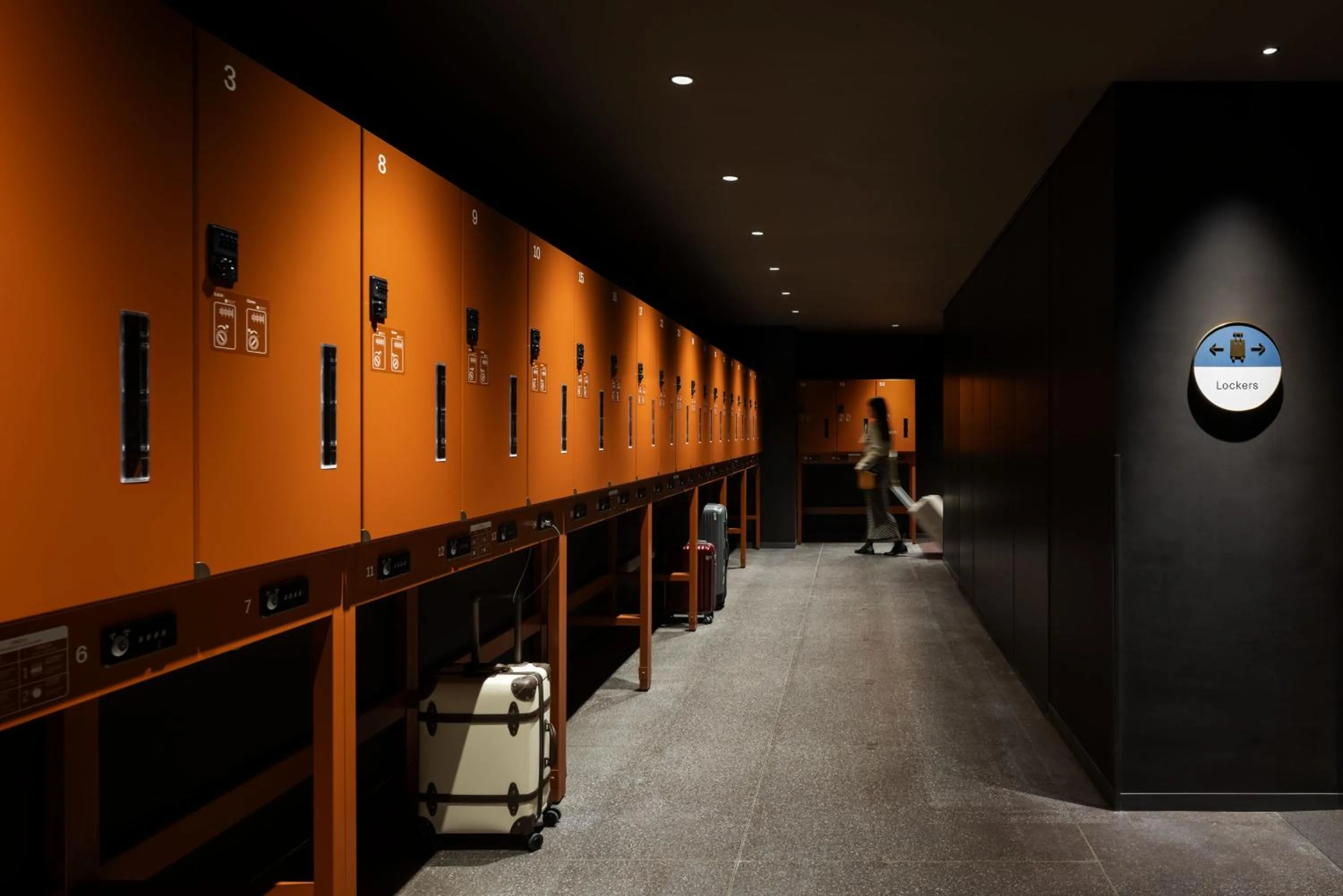 locker in OMO7 Yokohama by Hoshino Resorts