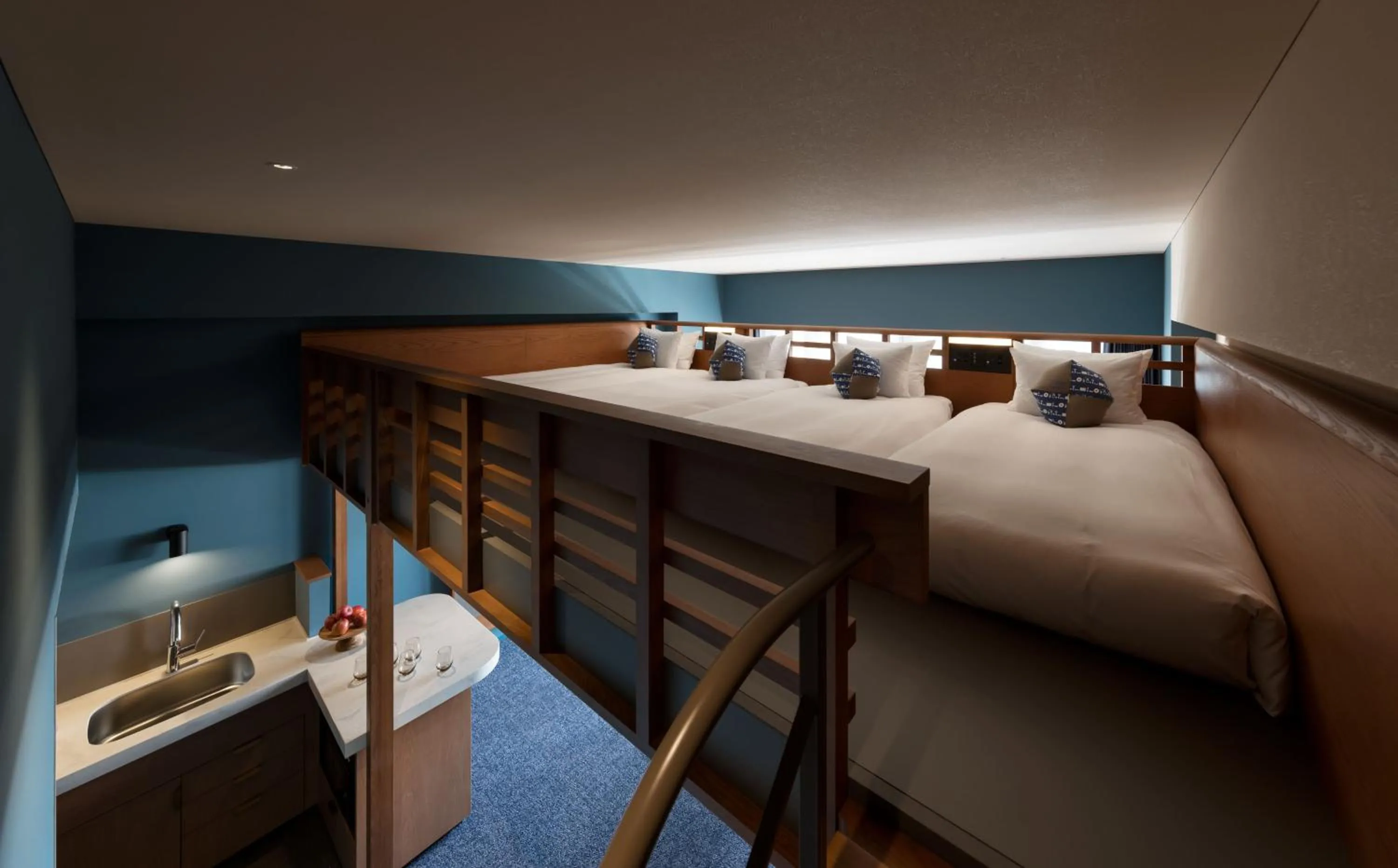 Bed in OMO7 Yokohama by Hoshino Resorts