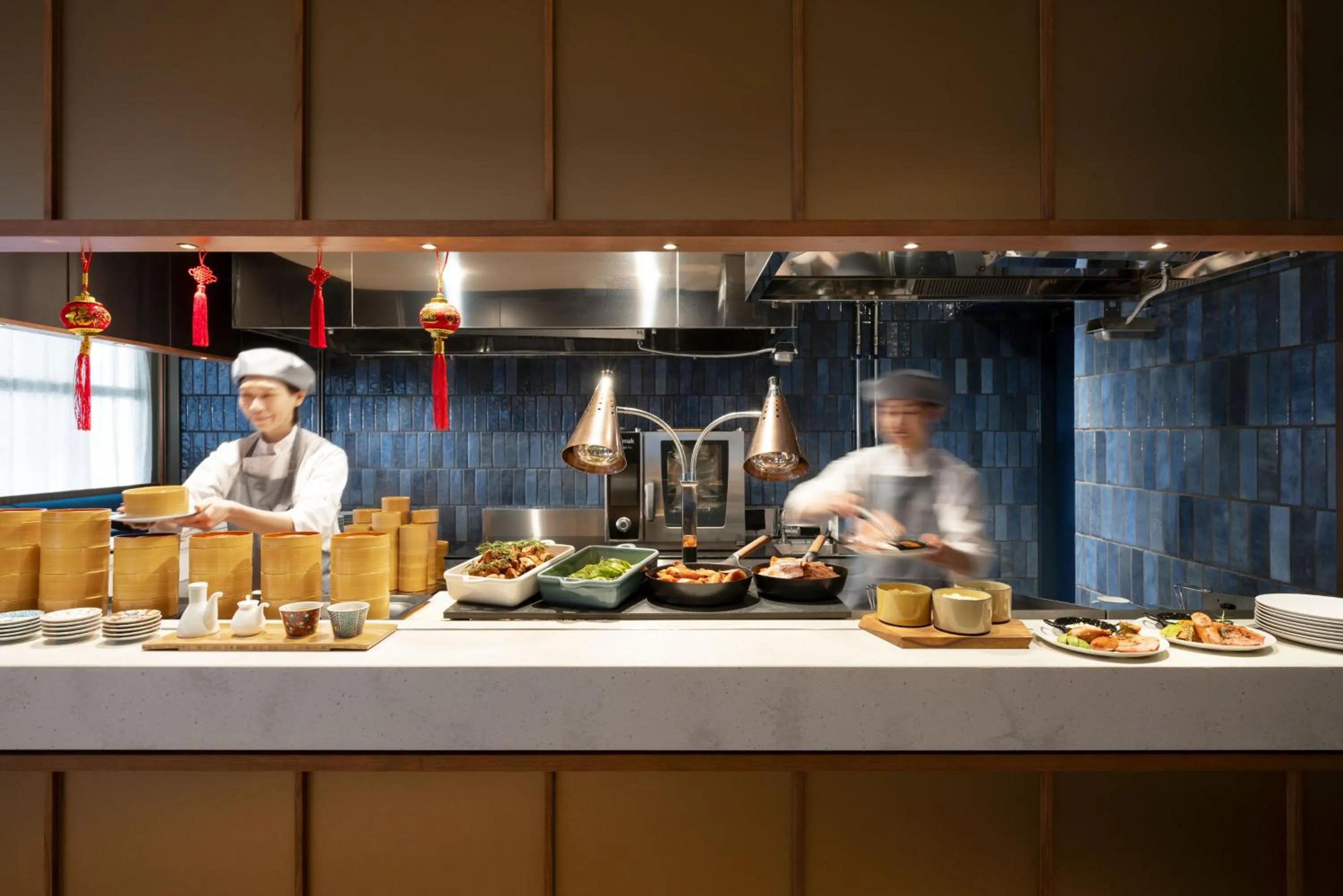 Buffet breakfast in OMO7 Yokohama by Hoshino Resorts