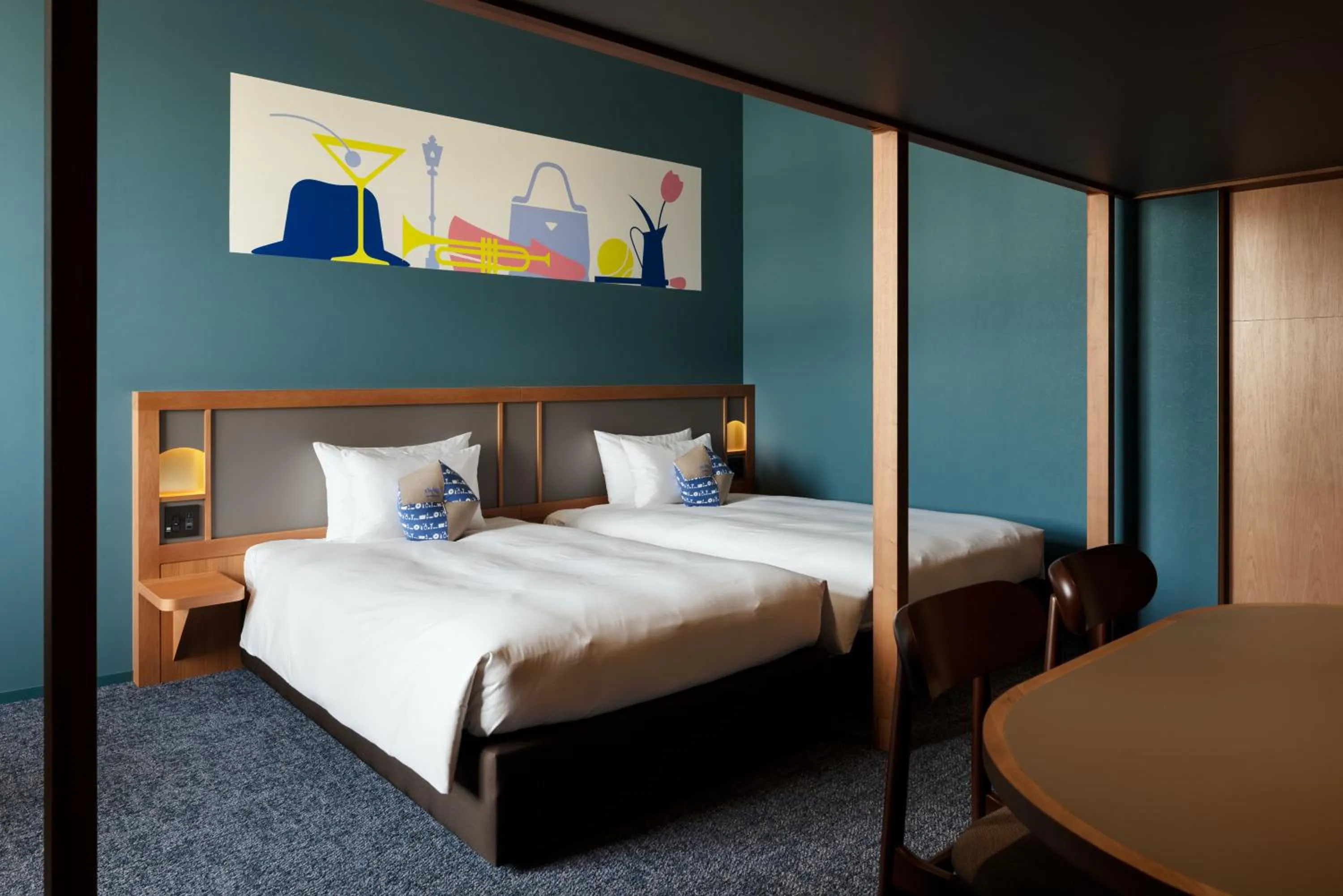 Bed in OMO7 Yokohama by Hoshino Resorts