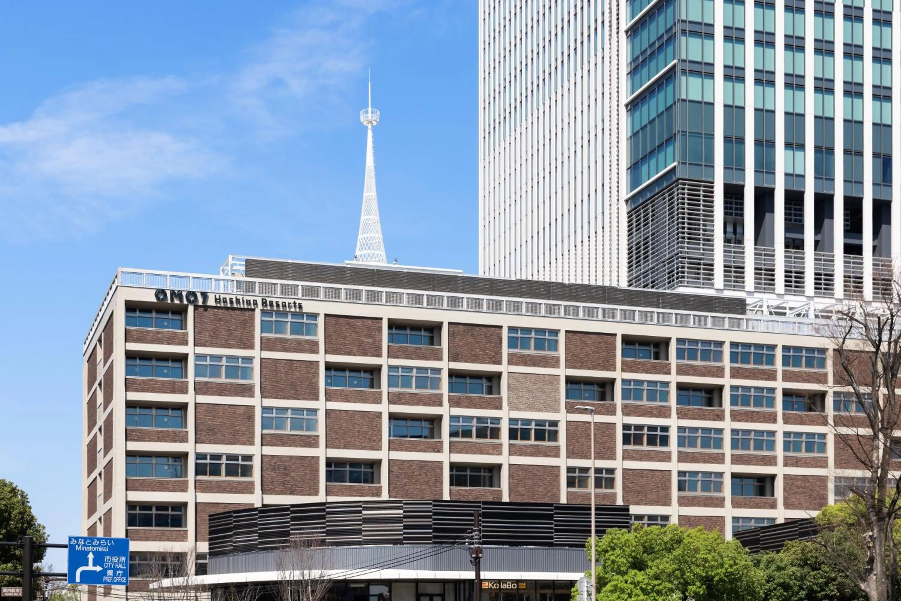 Property building in OMO7 Yokohama by Hoshino Resorts