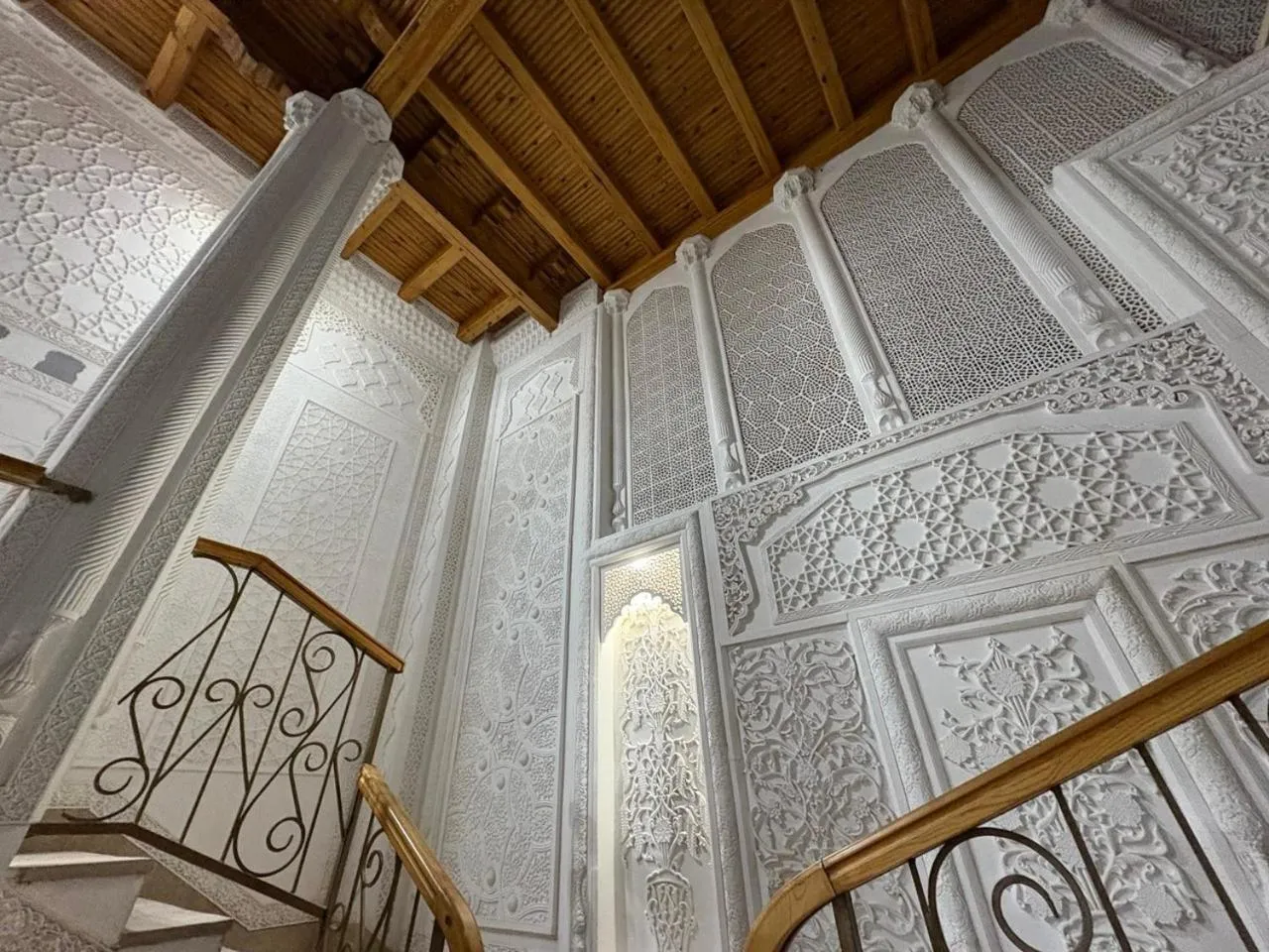 Inner courtyard view in Porso Boutique Hotel