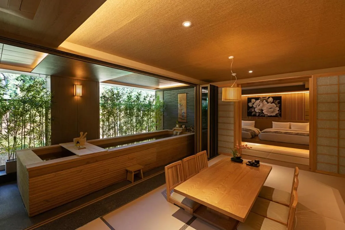 Bed in Hoshikage Ryokan Hotel