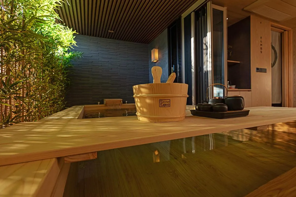 Seating area in Hoshikage Ryokan Hotel
