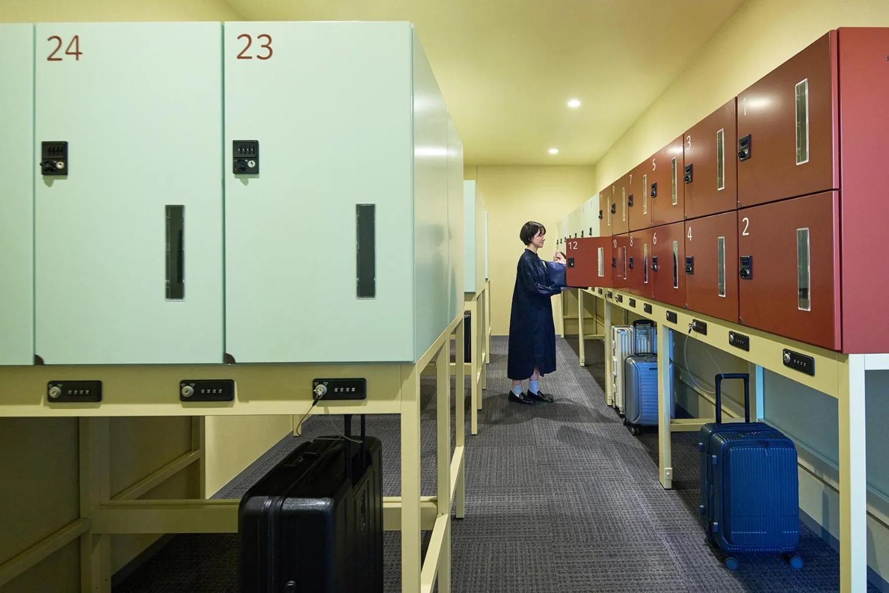 locker in OMO5 Yokohama Bashamichi by Hoshino Resorts