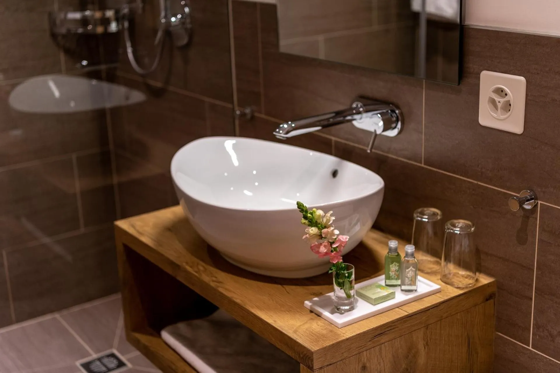 Bathroom in Pradas Resort Brigels