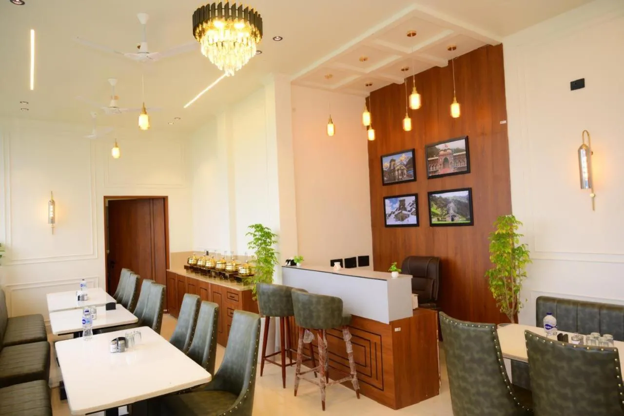 Seating area in Yashasvi Himalayan Resort