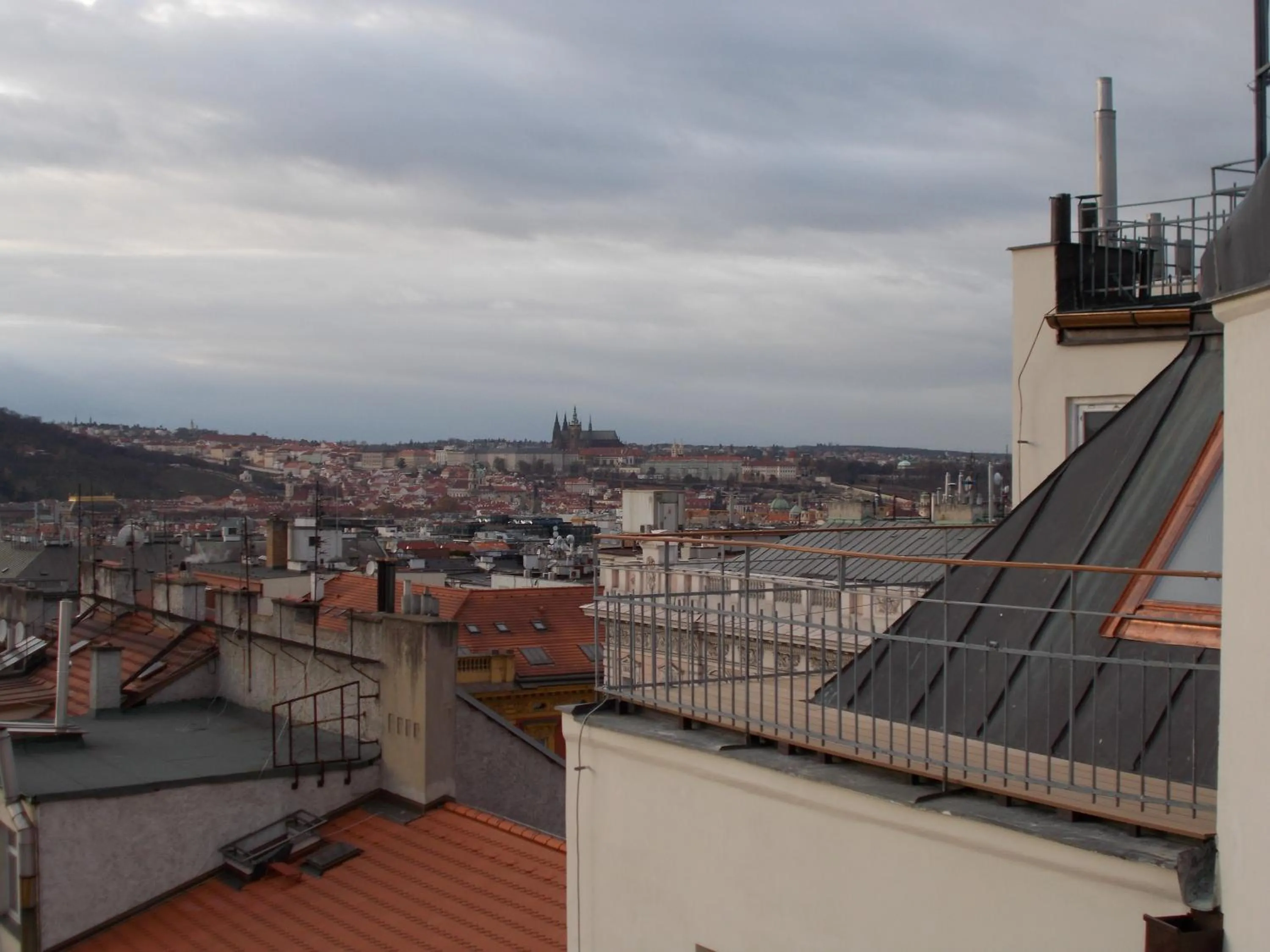 City view in Top Wenceslas Square Apartment