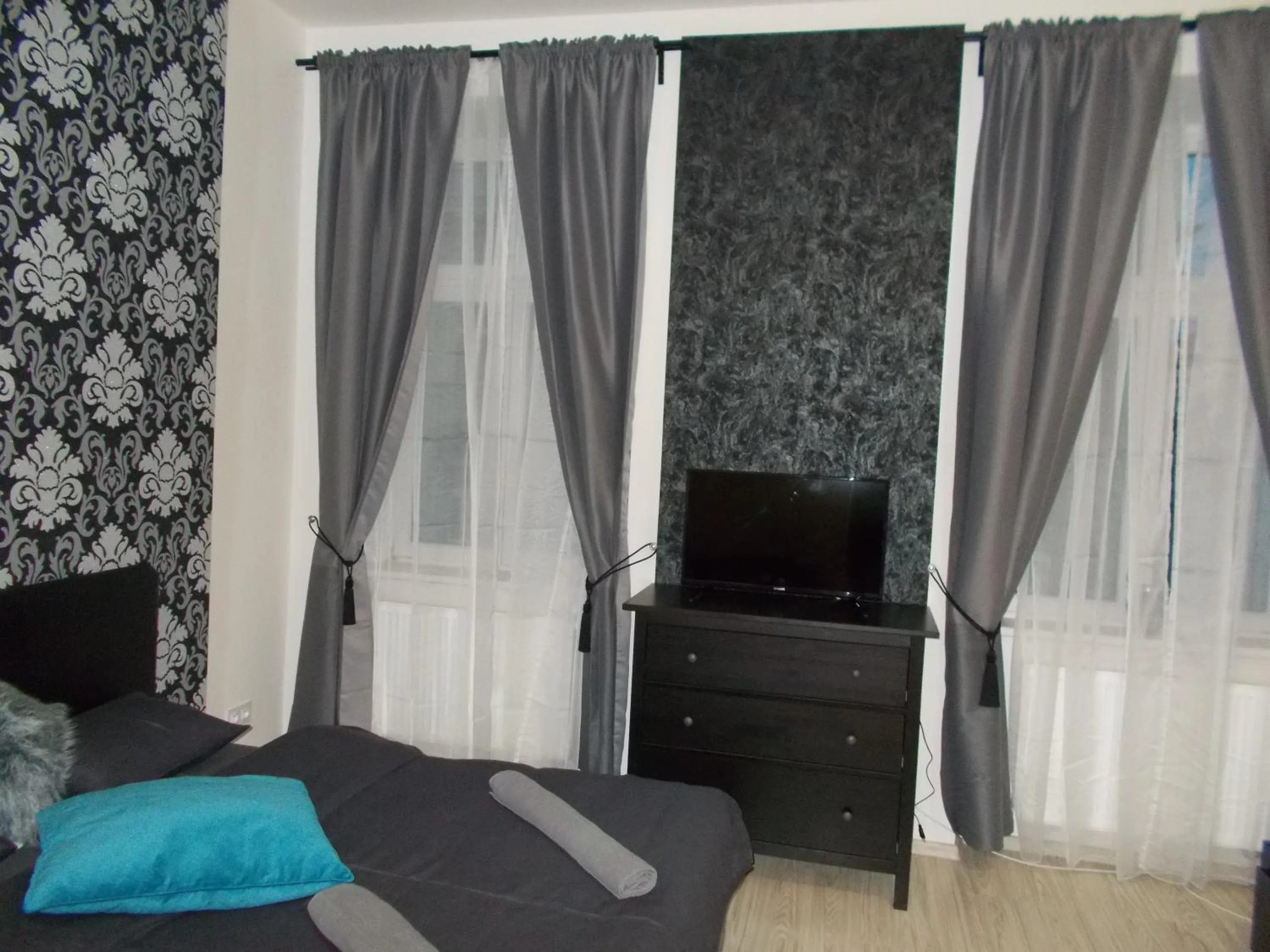 Bedroom, Bed in Top Wenceslas Square Apartment