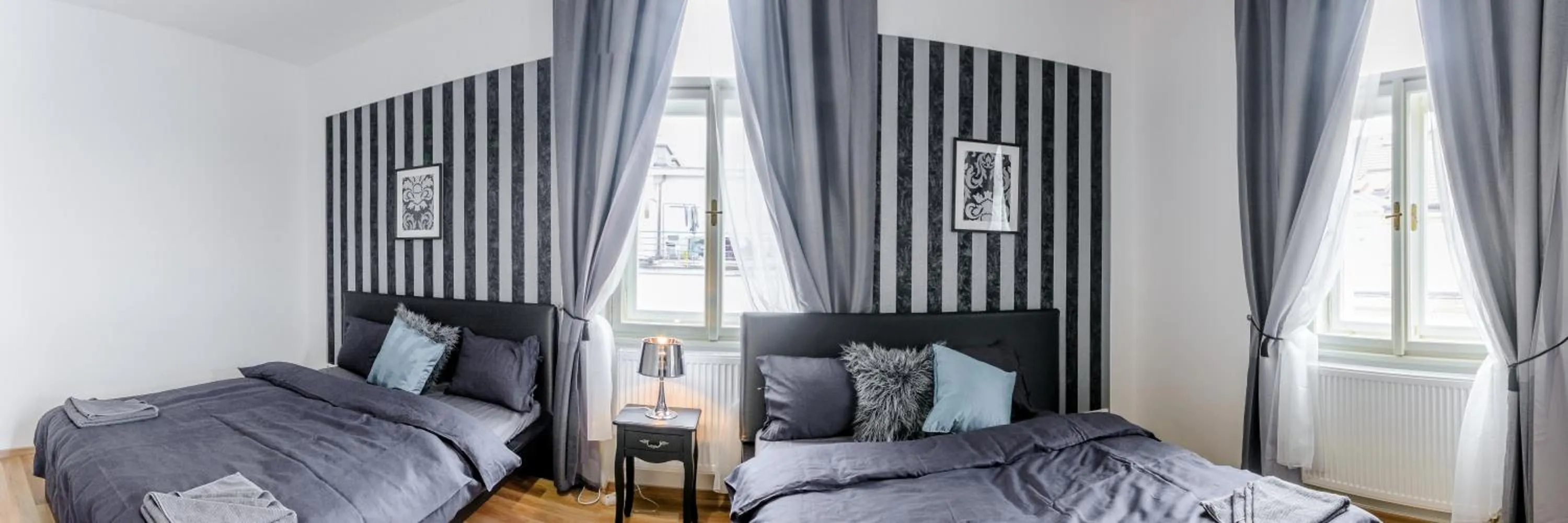 Bedroom, Bed in Top Wenceslas Square Apartment