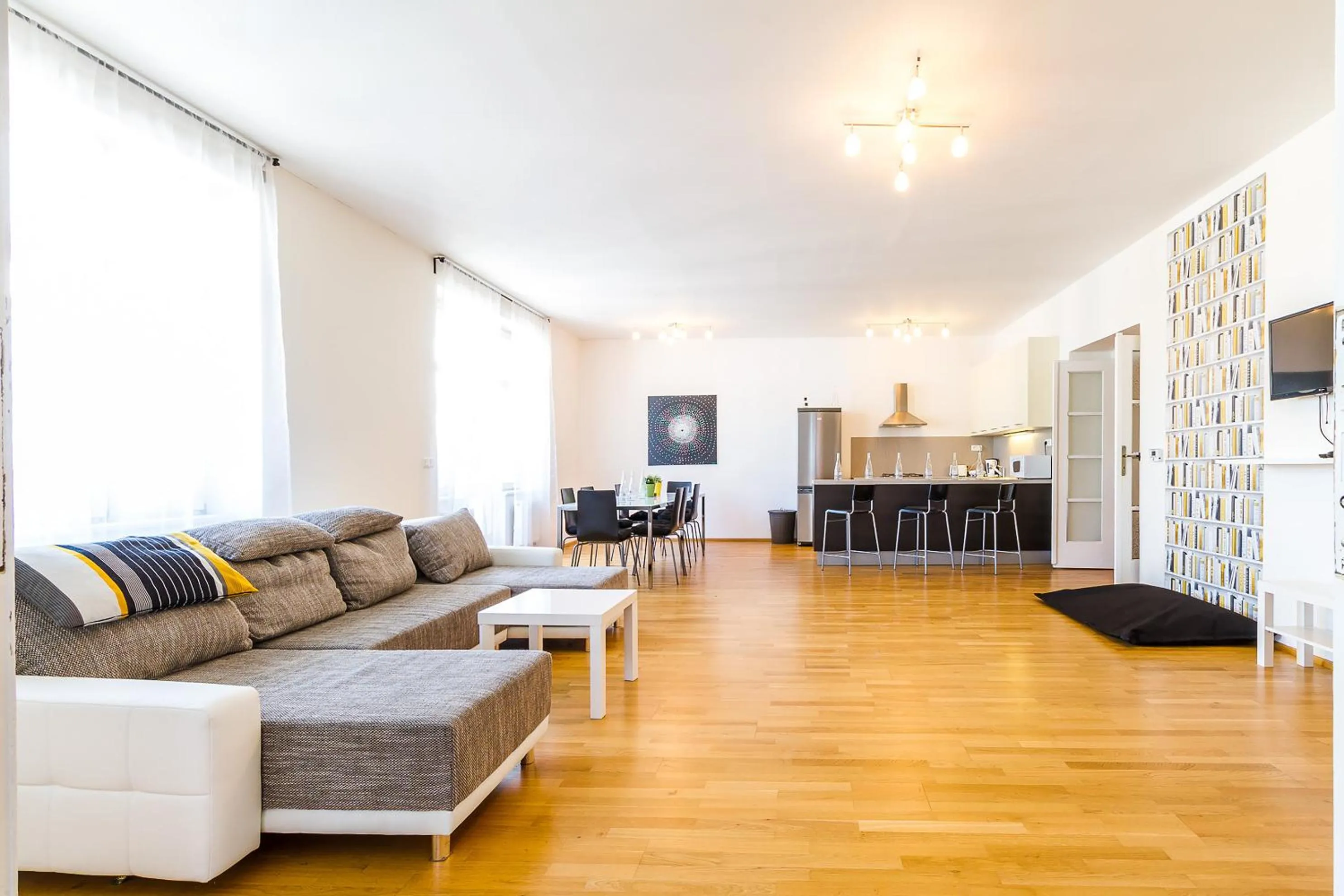 Living room in Top Wenceslas Square Apartment