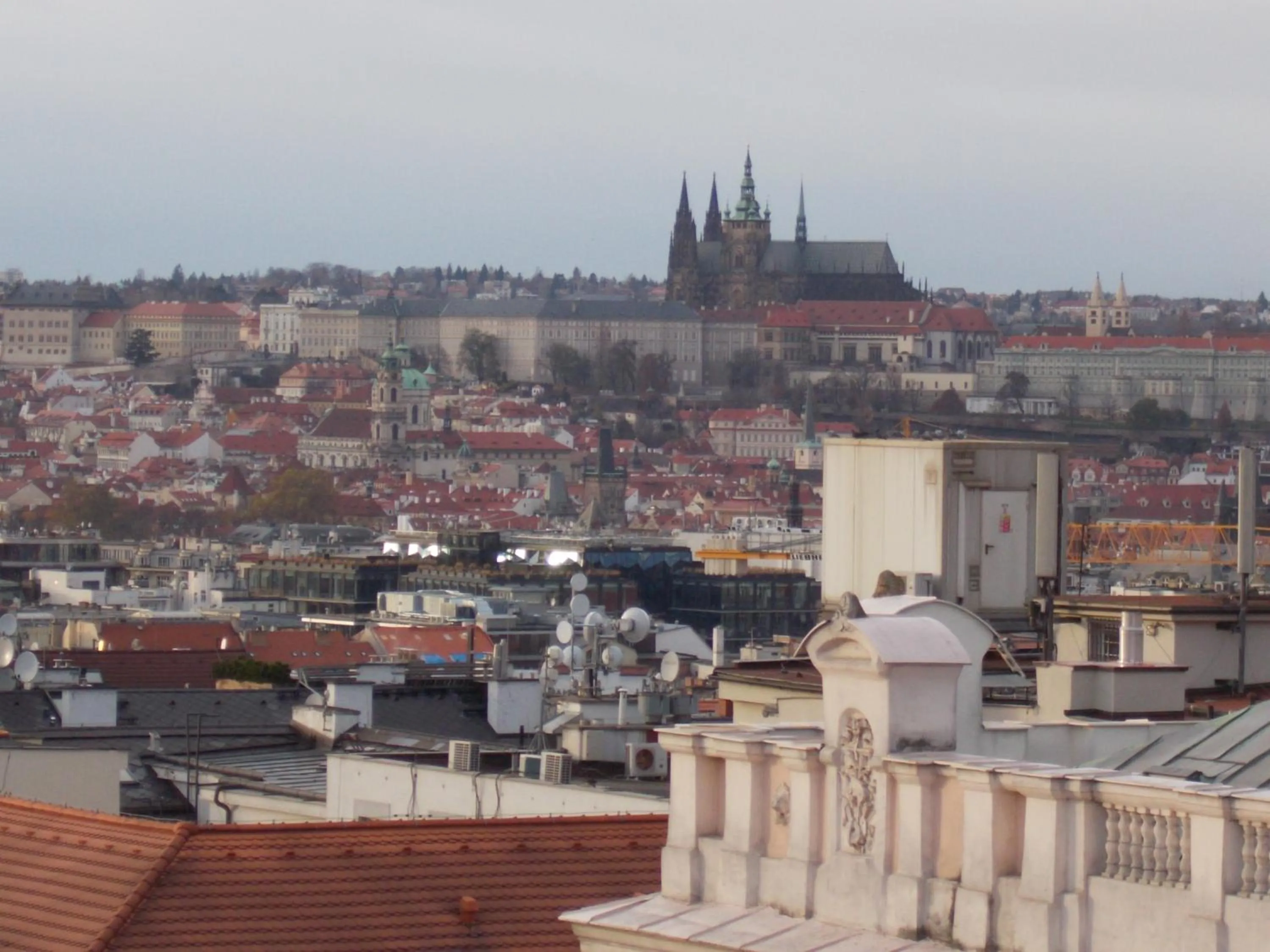 City view in Top Wenceslas Square Apartment