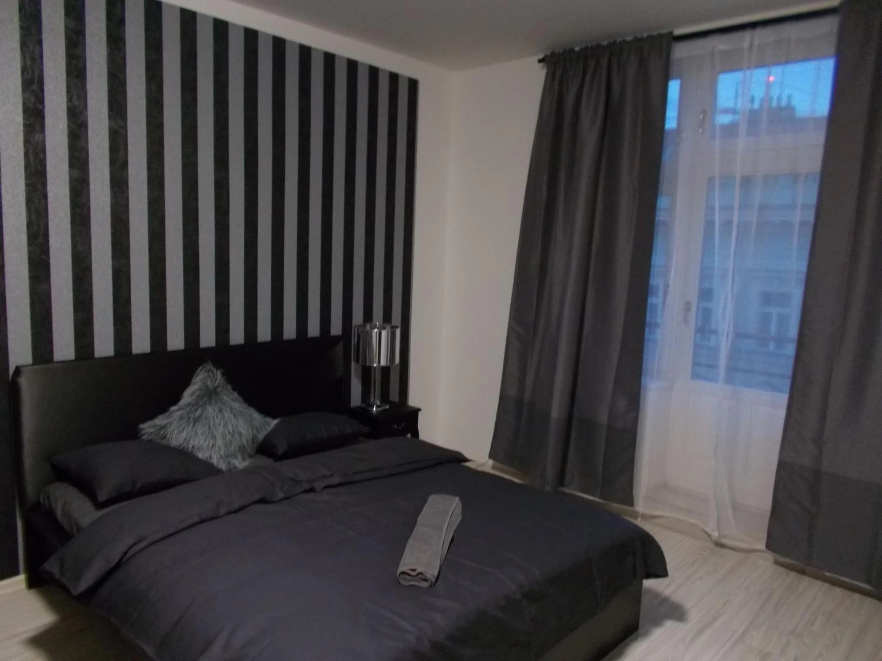 Bedroom, Bed in Top Wenceslas Square Apartment