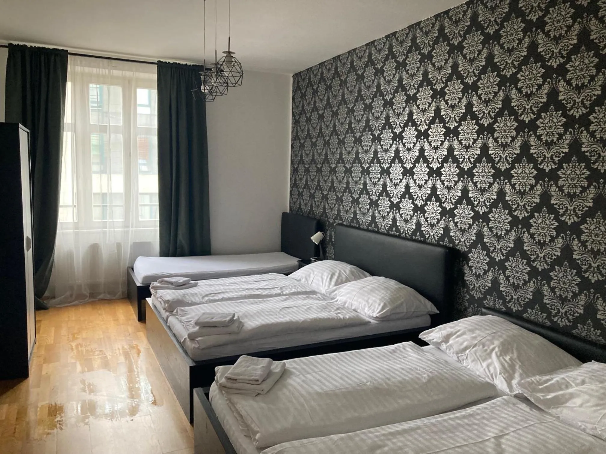 Bed in Top Wenceslas Square Apartment