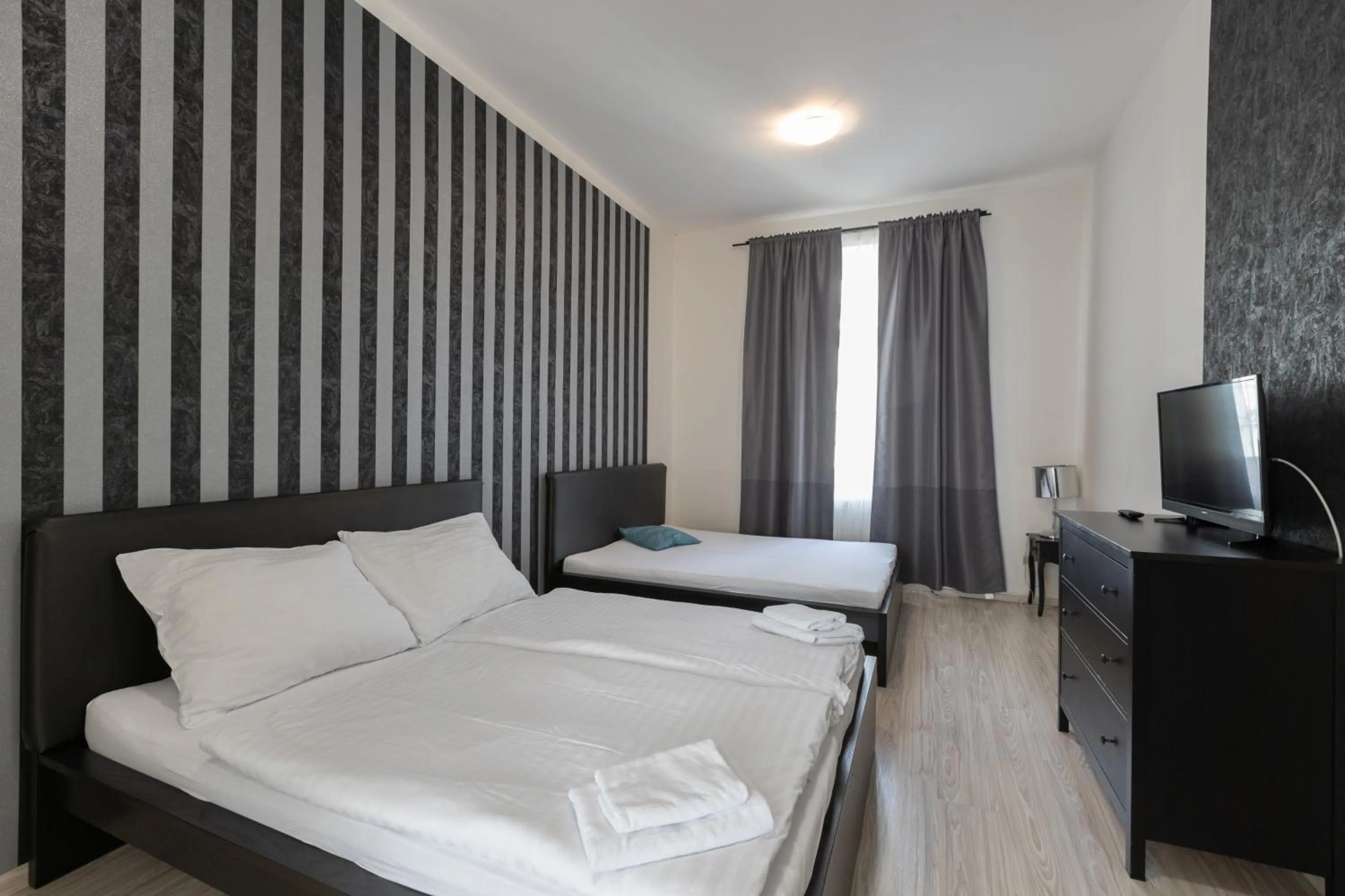 Bed in Top Wenceslas Square Apartment