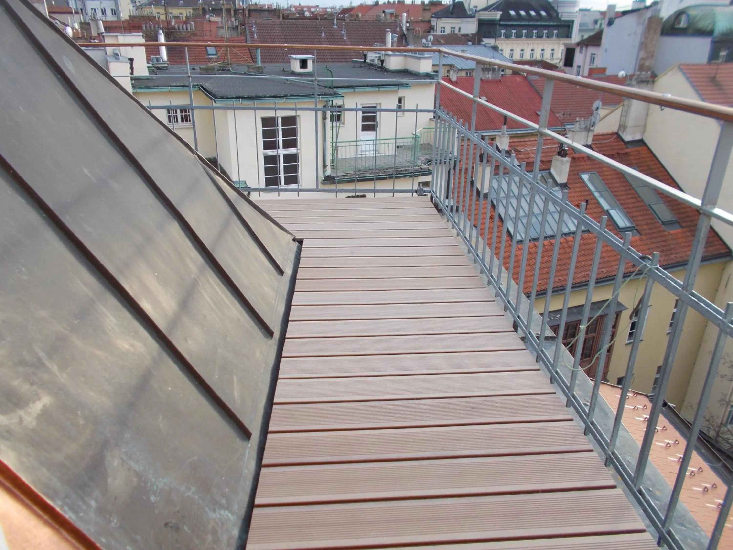 Balcony/Terrace in Top Wenceslas Square Apartment