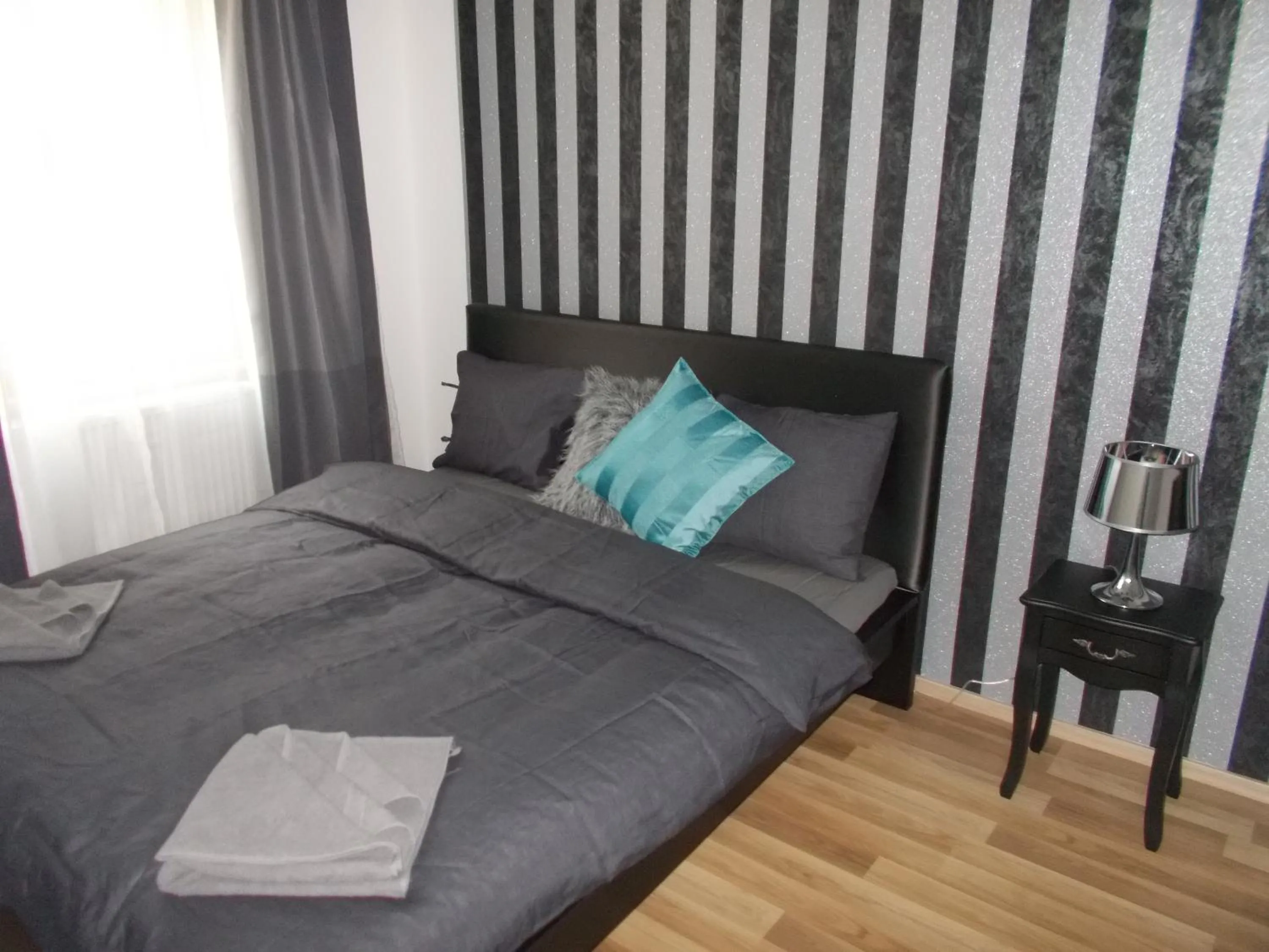 Bedroom, Bed in Top Wenceslas Square Apartment