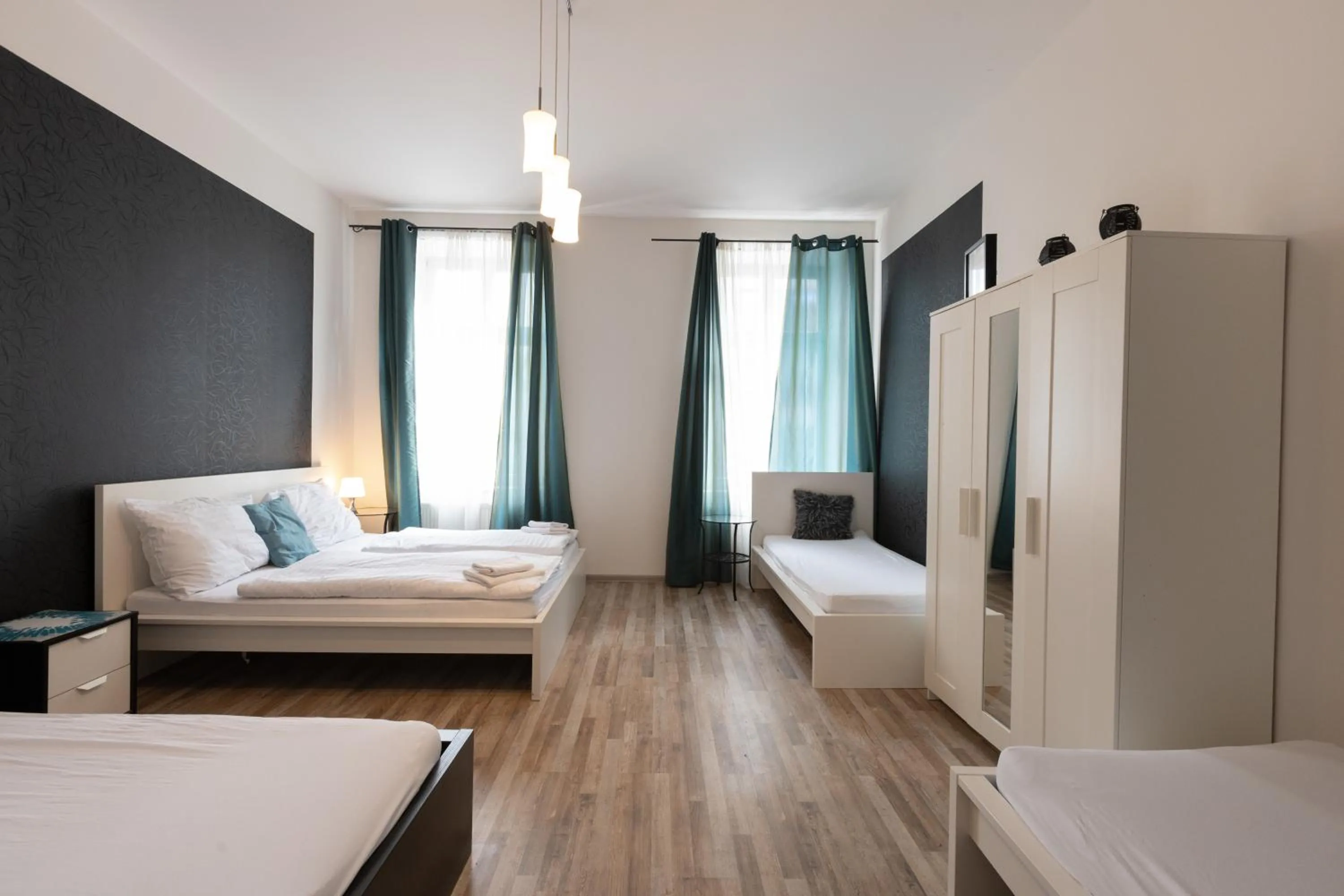 Bed in Top Wenceslas Square Apartment