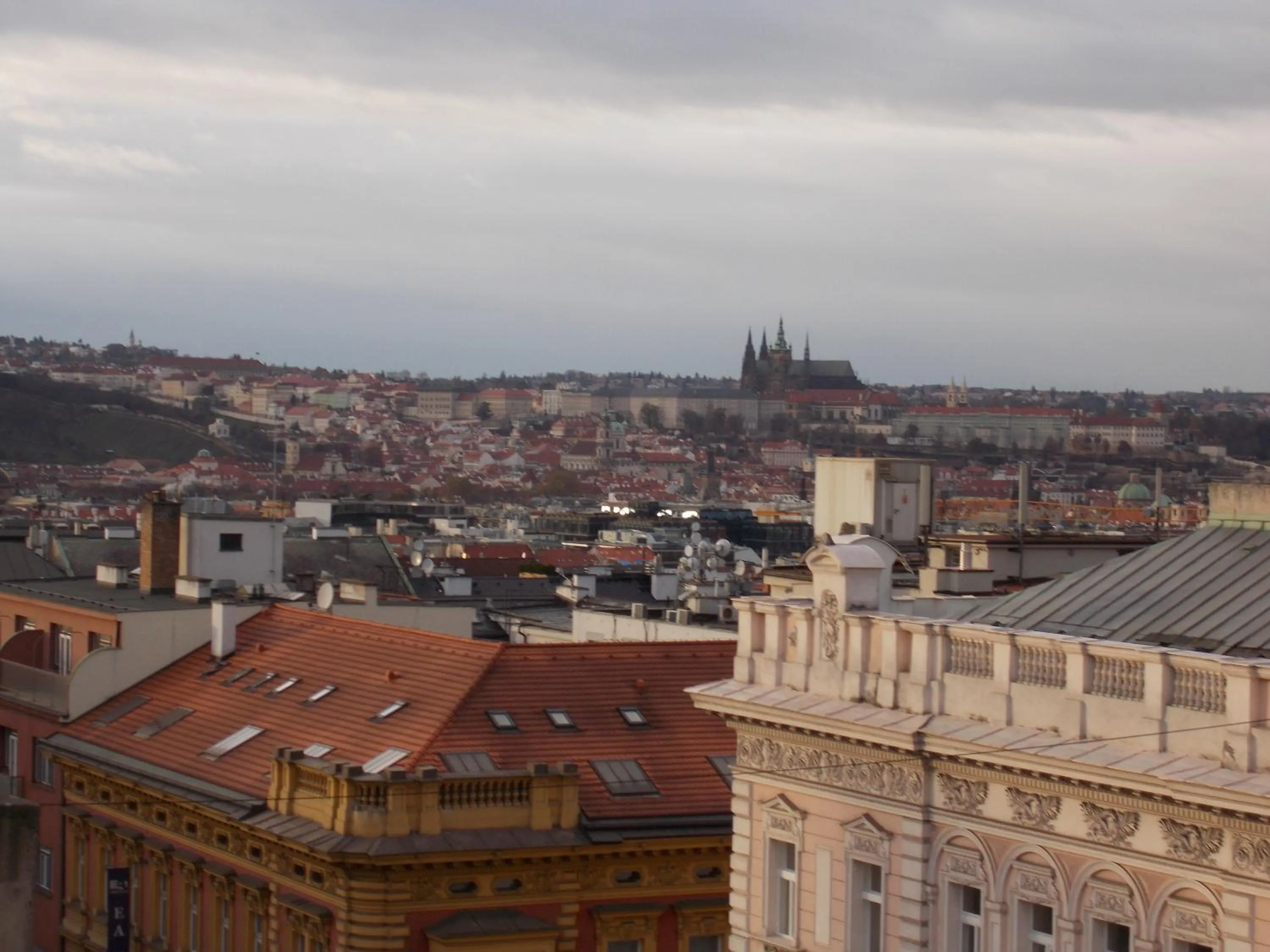 City view in Top Wenceslas Square Apartment