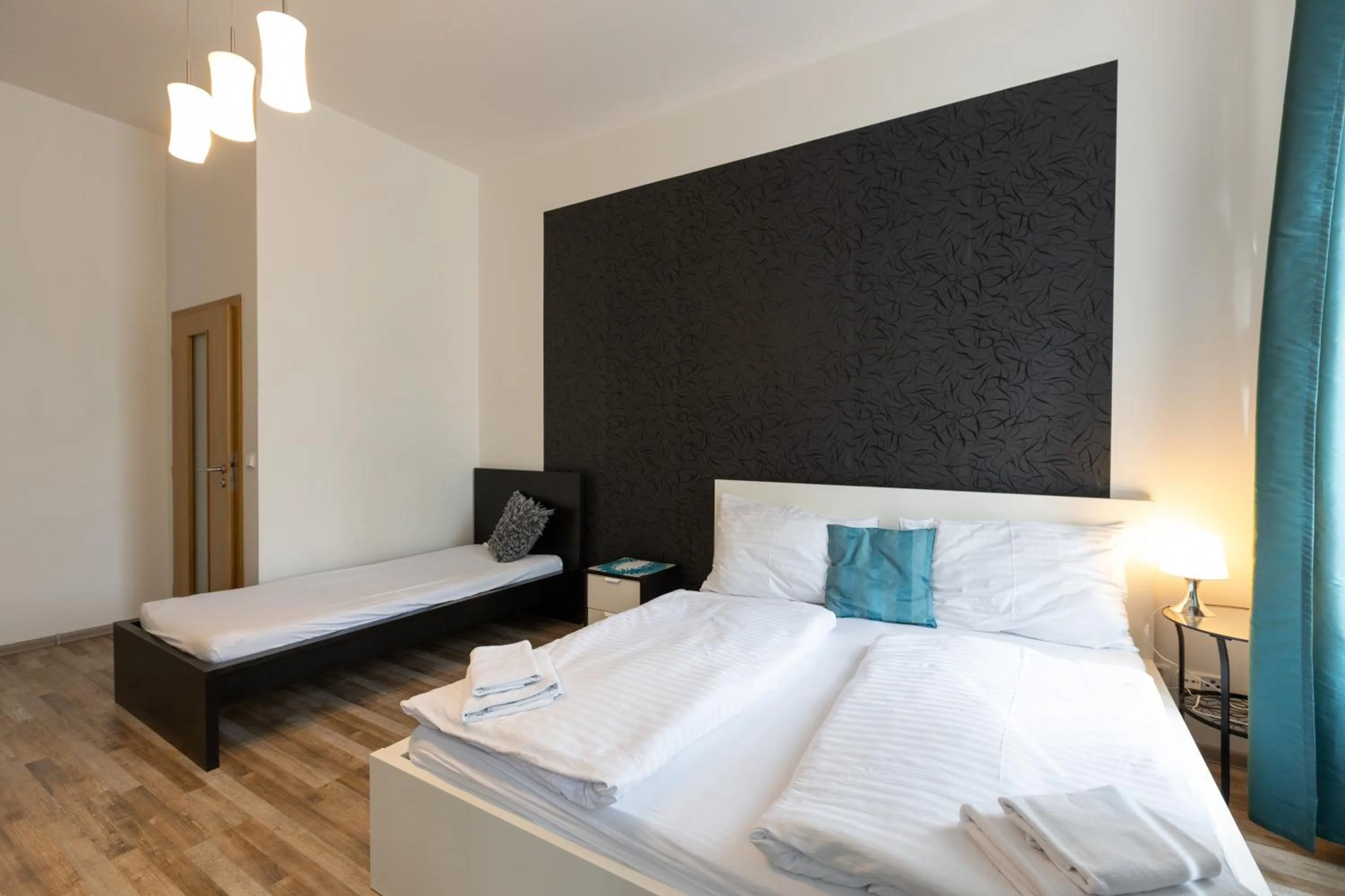 Bed in Top Wenceslas Square Apartment