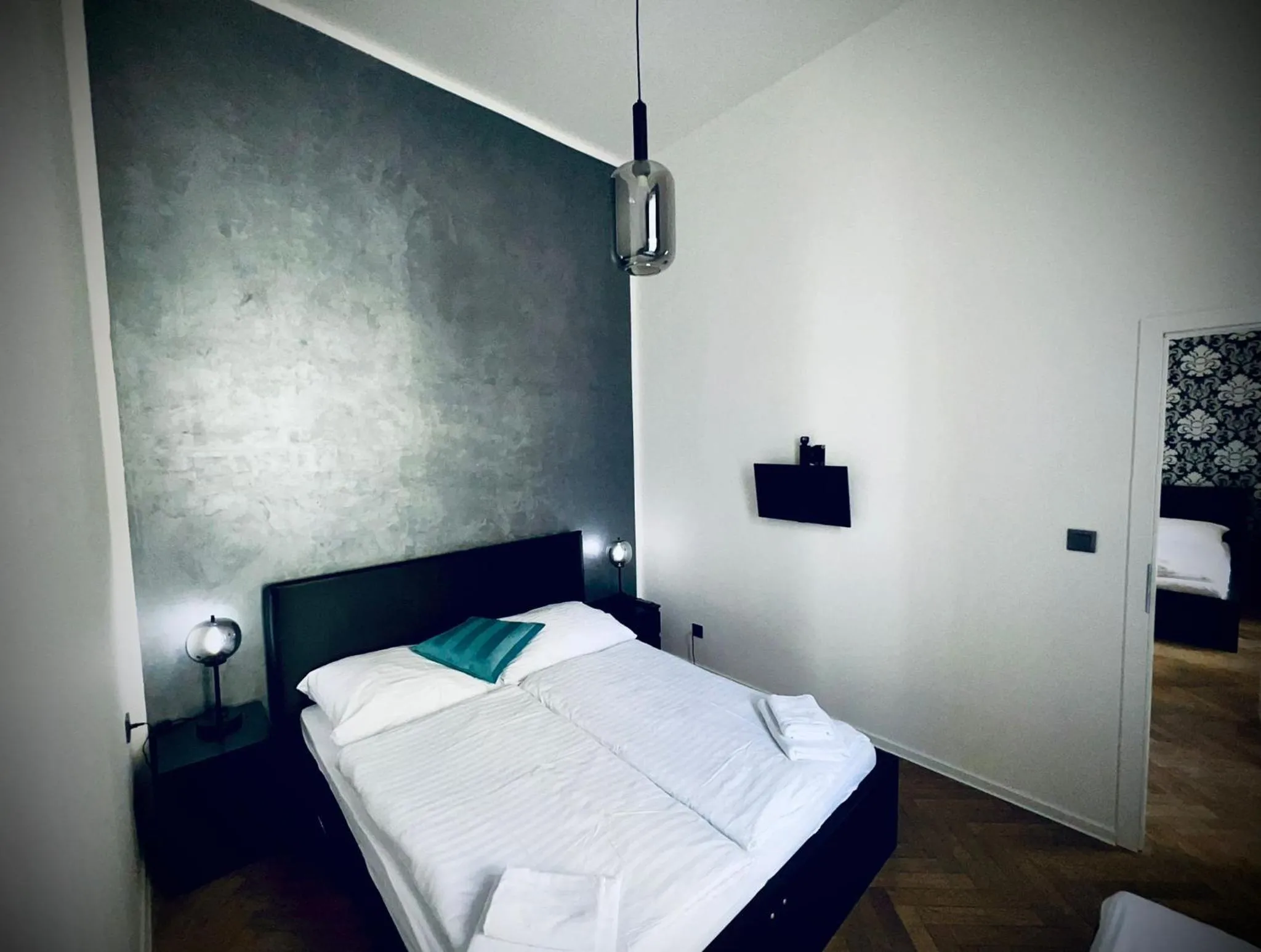 Bed in Top Wenceslas Square Apartment