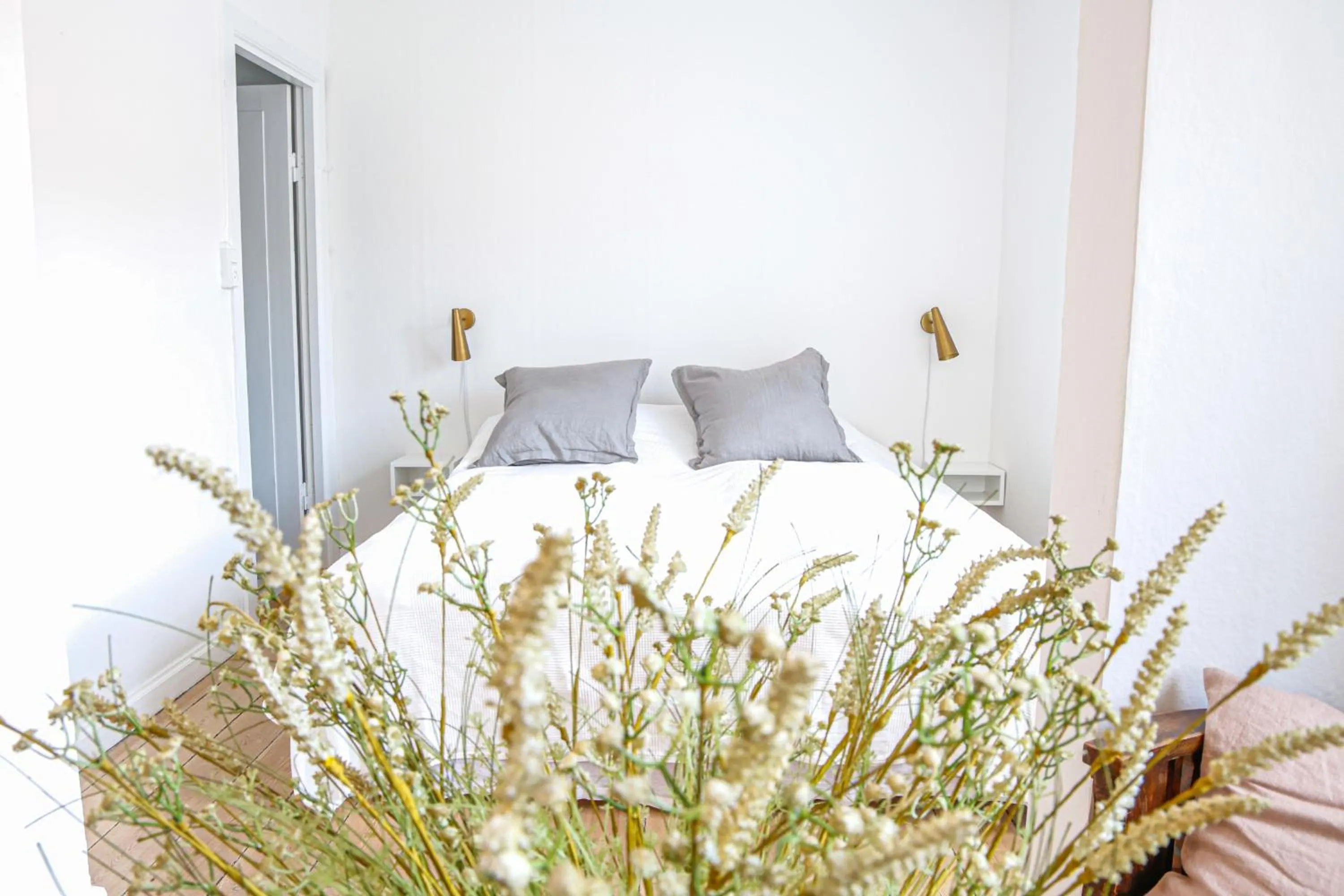 Bed in Lundsgaard Gods Badehotel