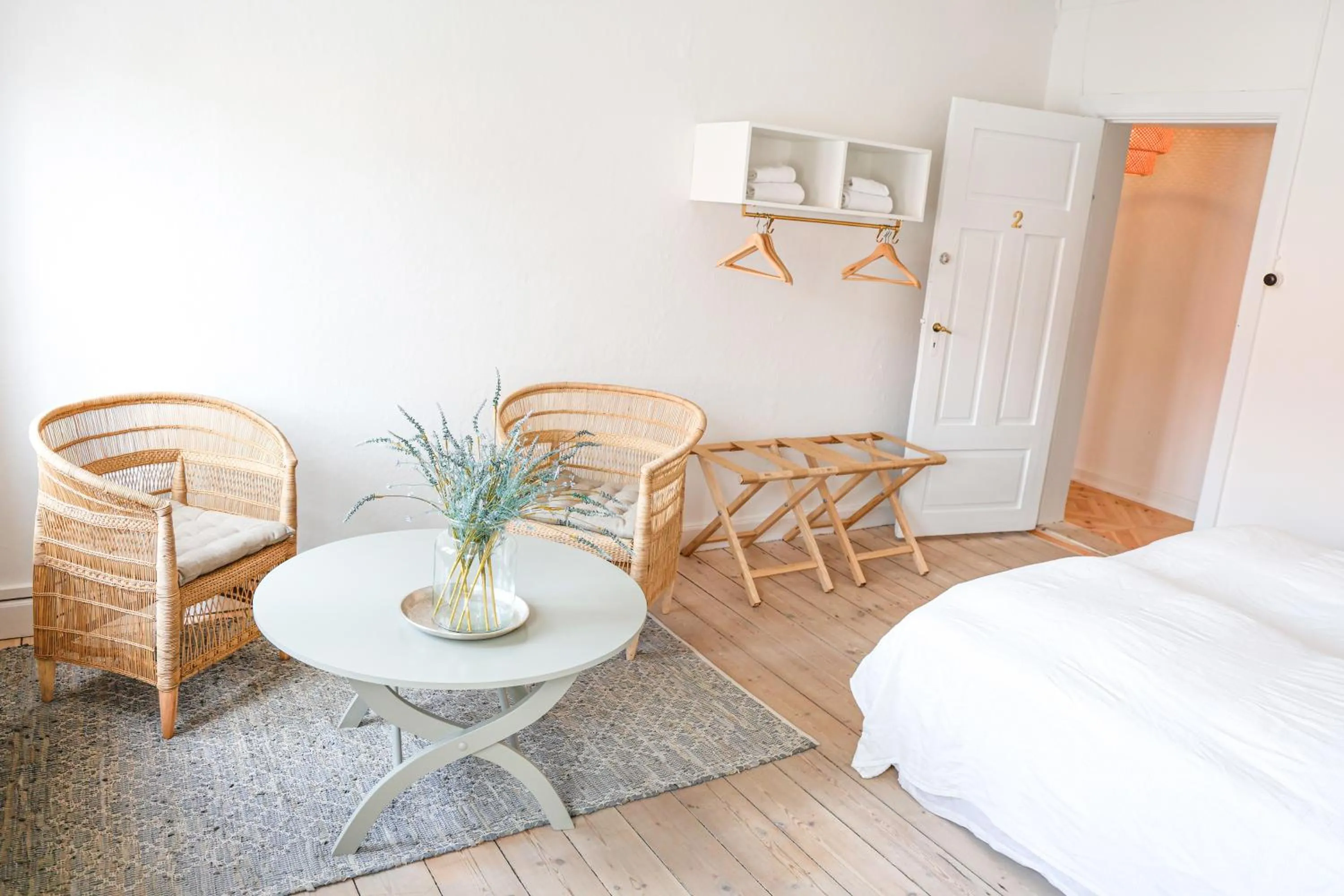 Bed in Lundsgaard Gods Badehotel