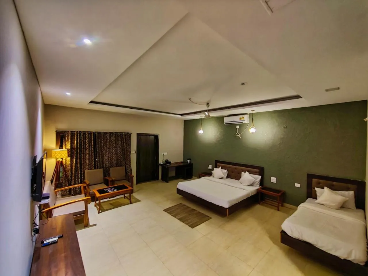 Bed in Greenscape Resort Satpura