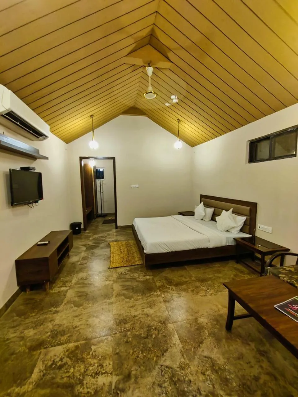 Bed in Greenscape Resort Satpura