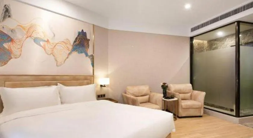 Bed in Hongqiao Pujue International Zhongshan Park Metro Station