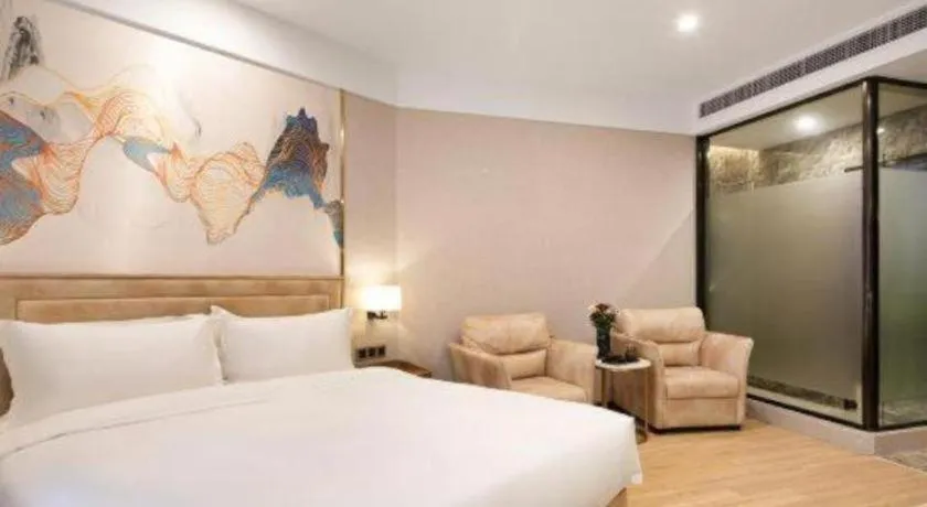 Bed in Hongqiao Pujue International Zhongshan Park Metro Station