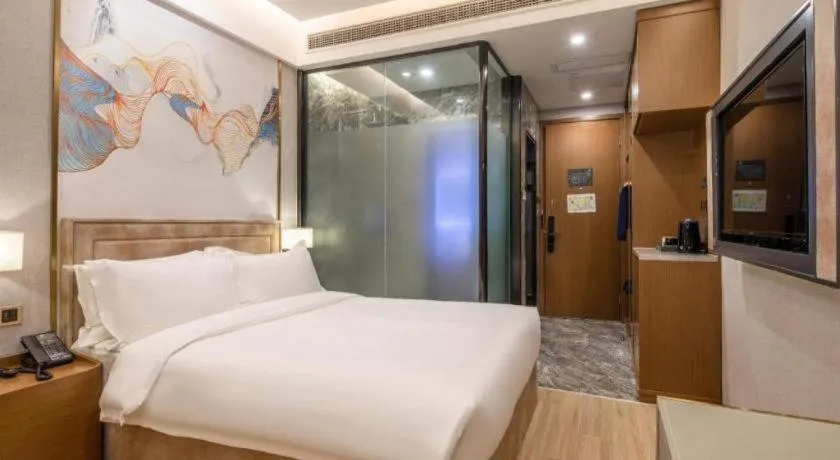 Bed in Hongqiao Pujue International Zhongshan Park Metro Station