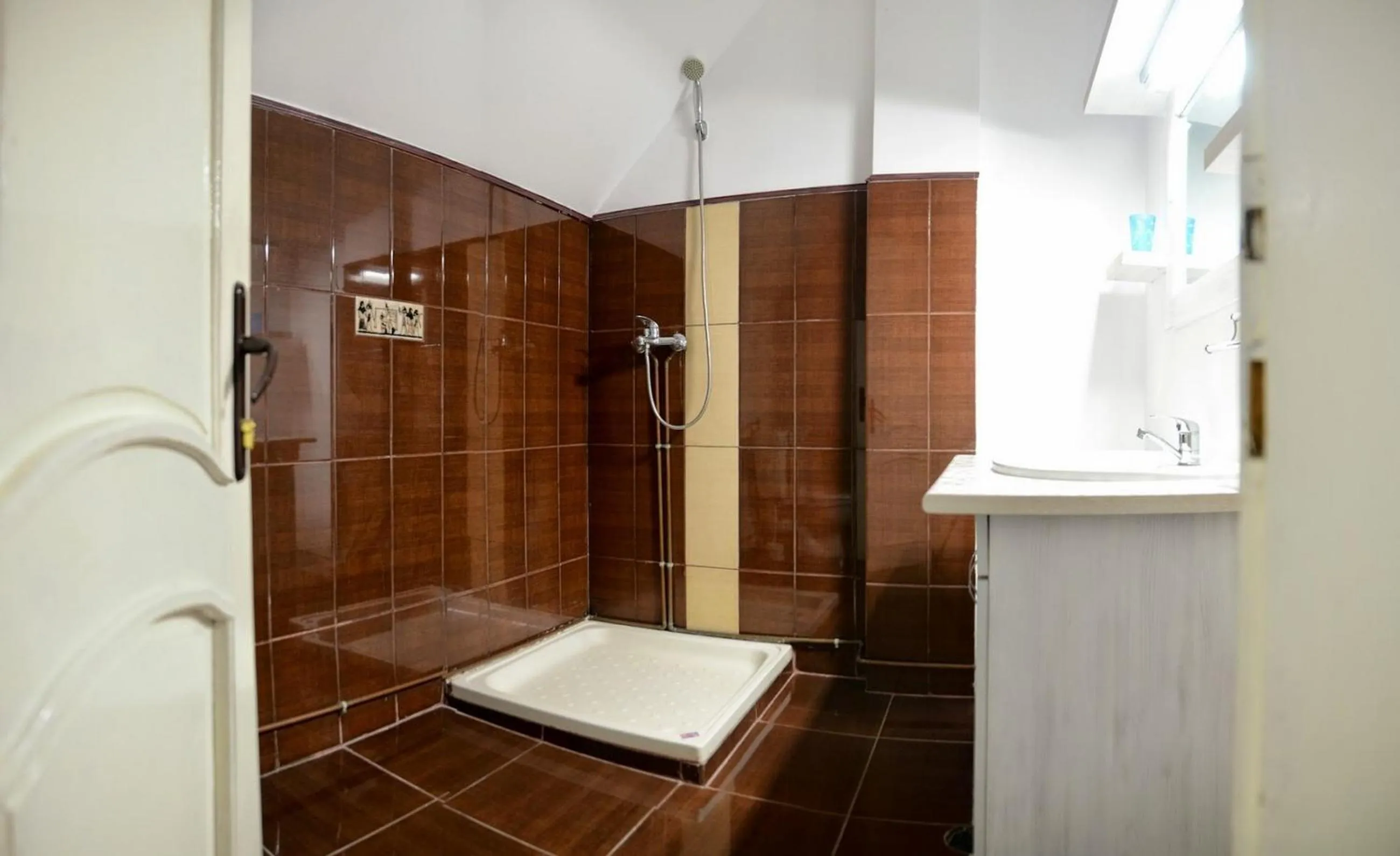 Shower in Pensiunea Happy Inn