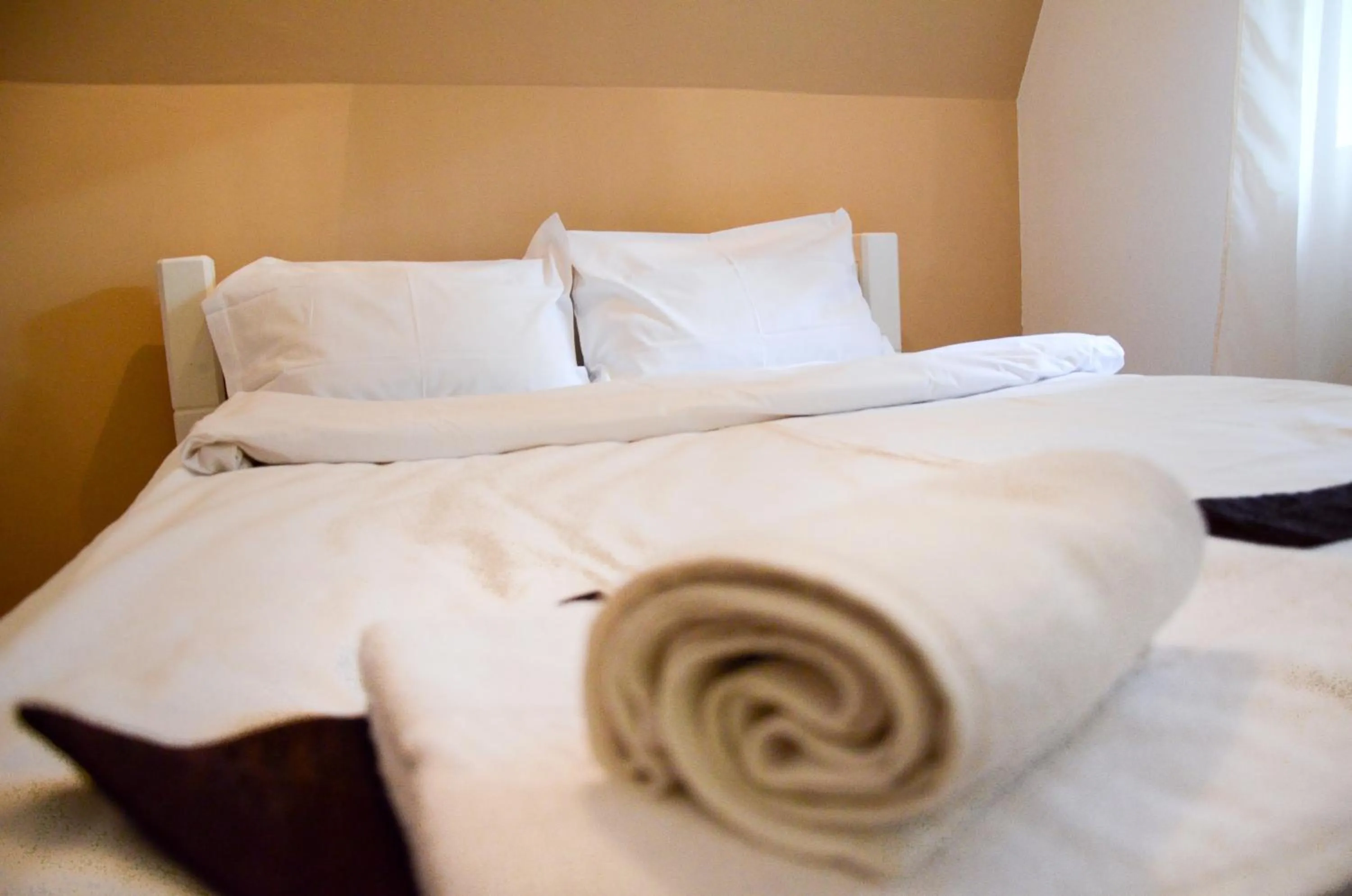 Bed in Pensiunea Happy Inn