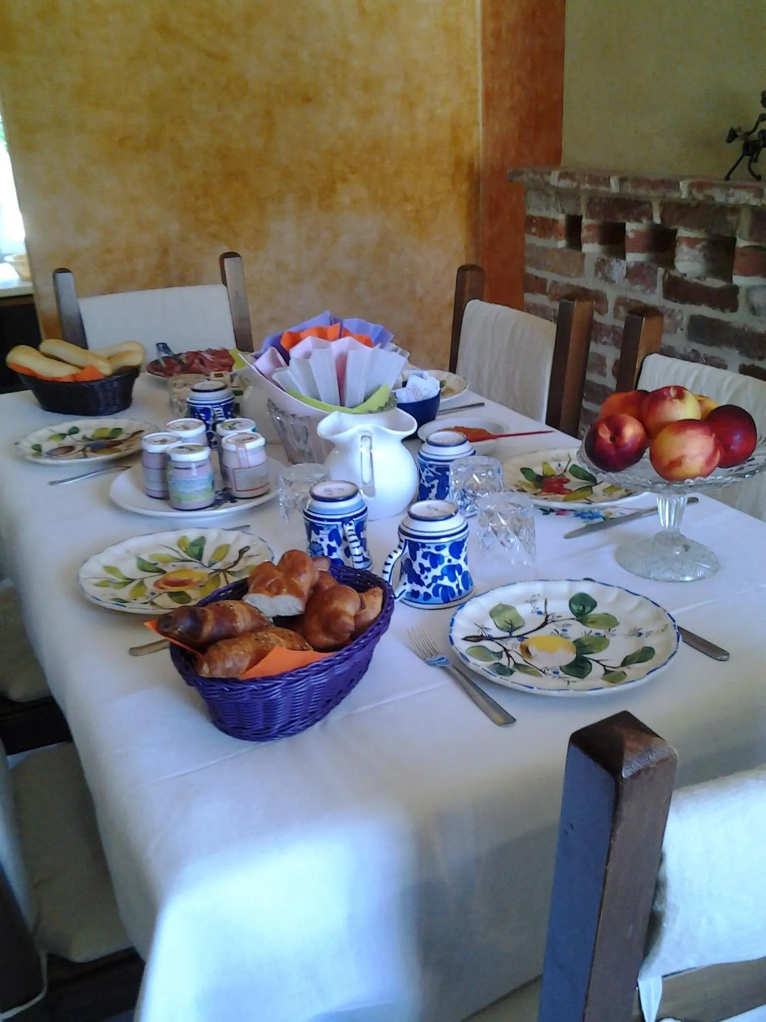 Food and drinks in B&B Lo Scudiero
