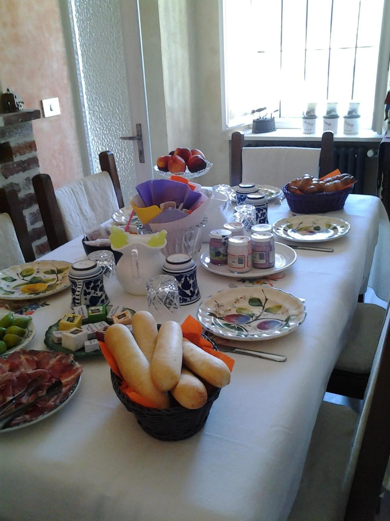 Food and drinks in B&B Lo Scudiero