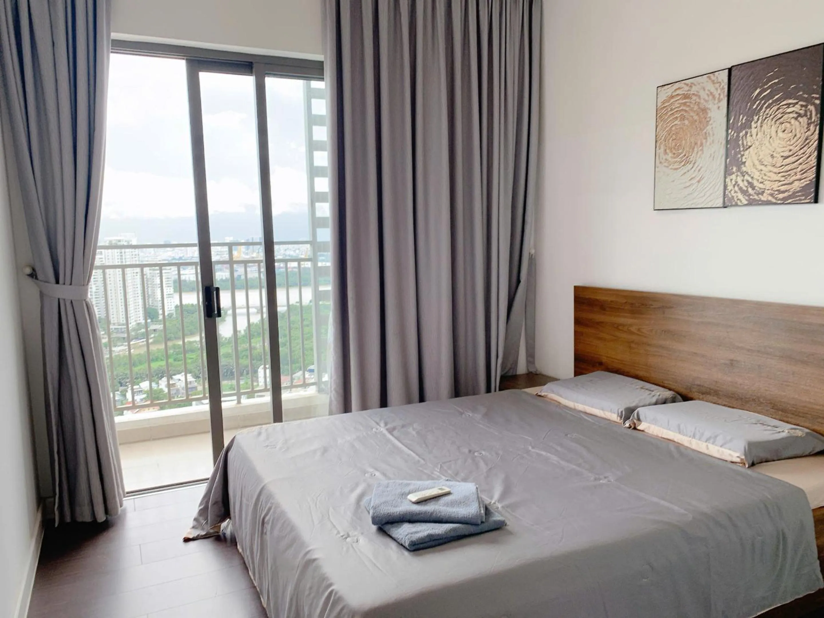 Bed in The Sun Avenue Serviced Apartment