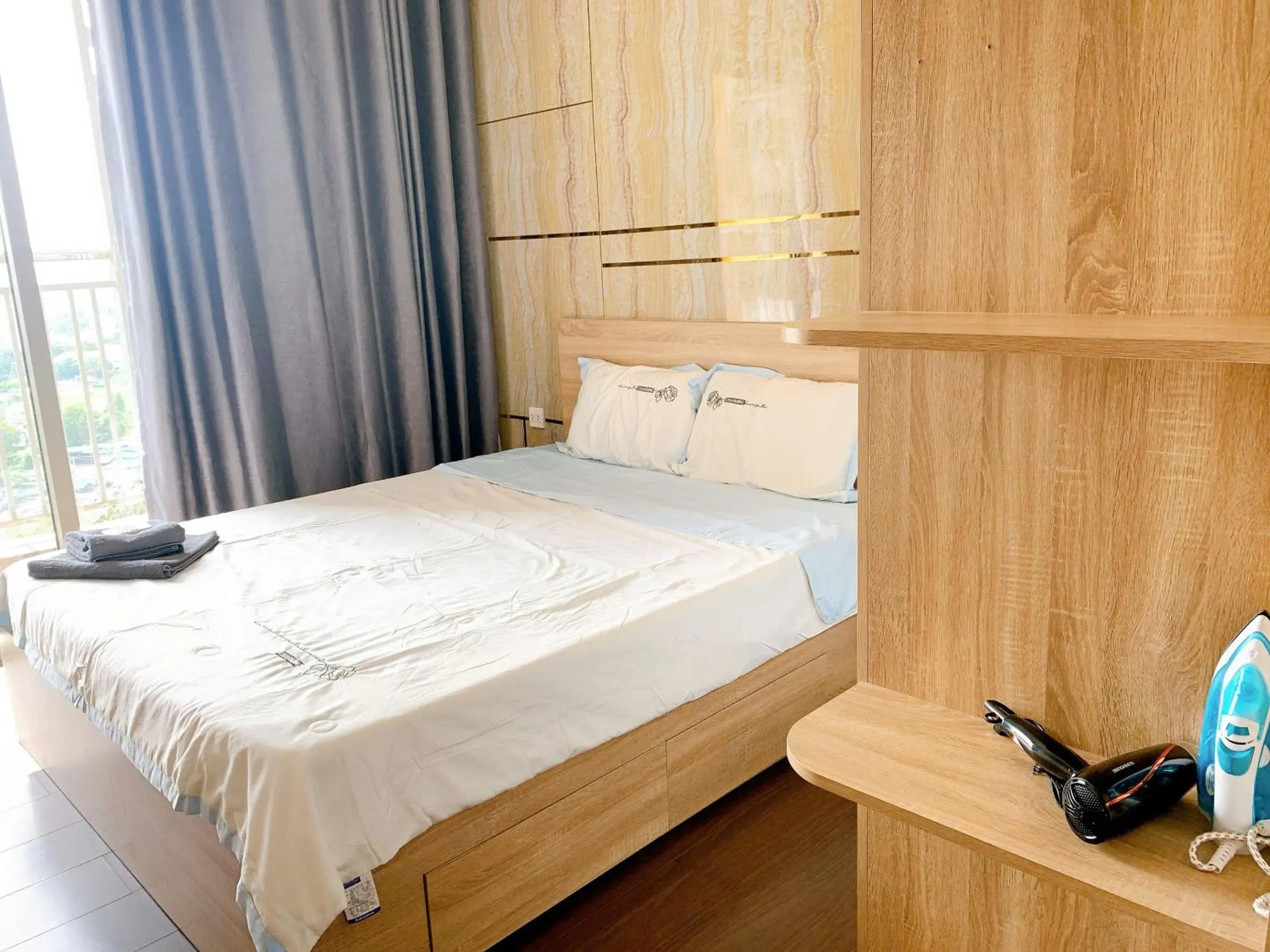 Bed in The Sun Avenue Serviced Apartment Bed in The Sun Avenue Serviced Apartment