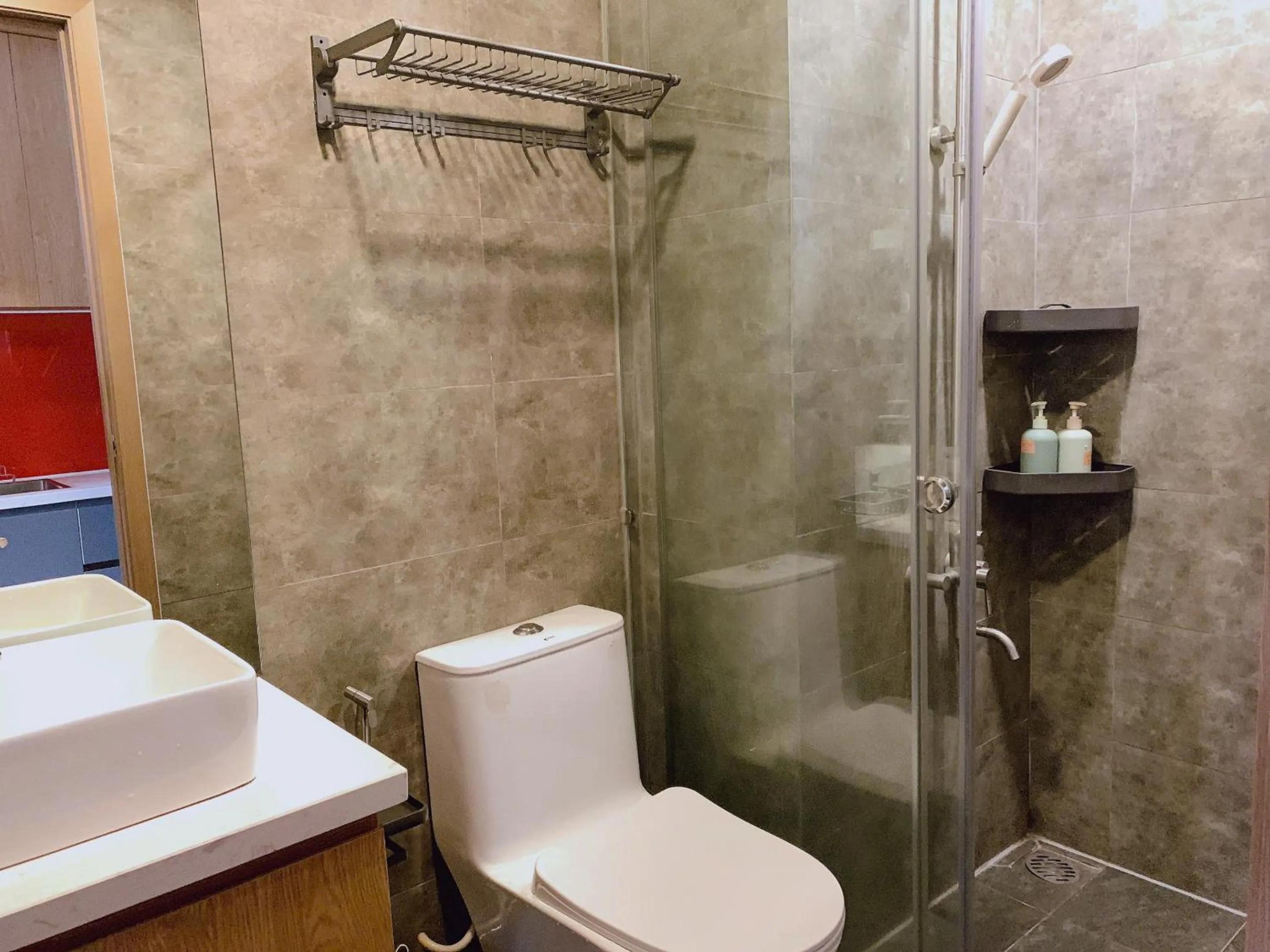 Shower in The Sun Avenue Serviced Apartment
